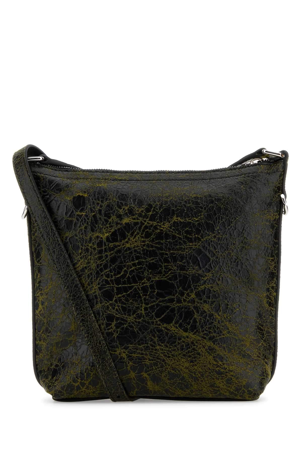 Givenchy Men Two-Tone Leather Voyou Crossbody Bag DestGlow