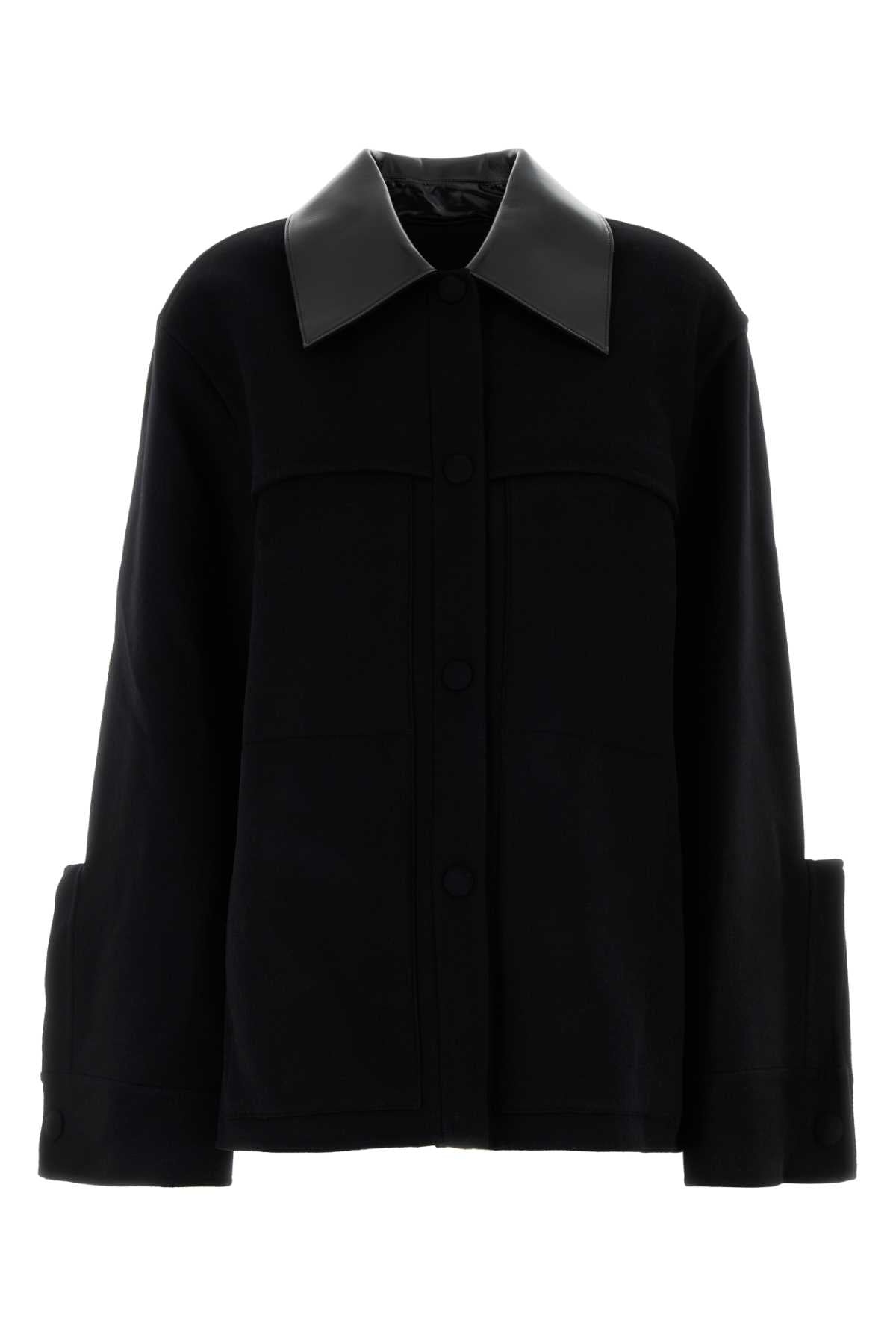 Jil Sander Women Black Wool Jacket by Luosophy