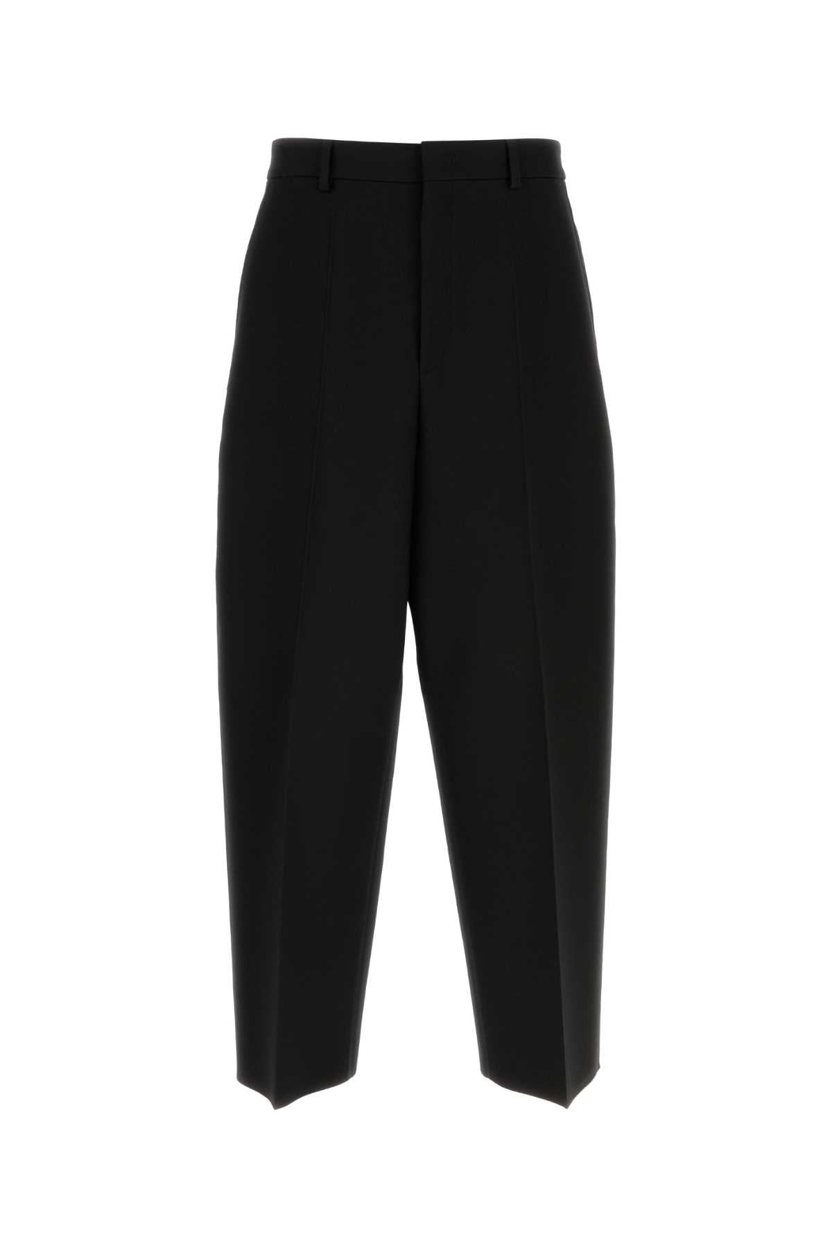 Valentino Garavani Men Black Wool Blend Pant DestGlow