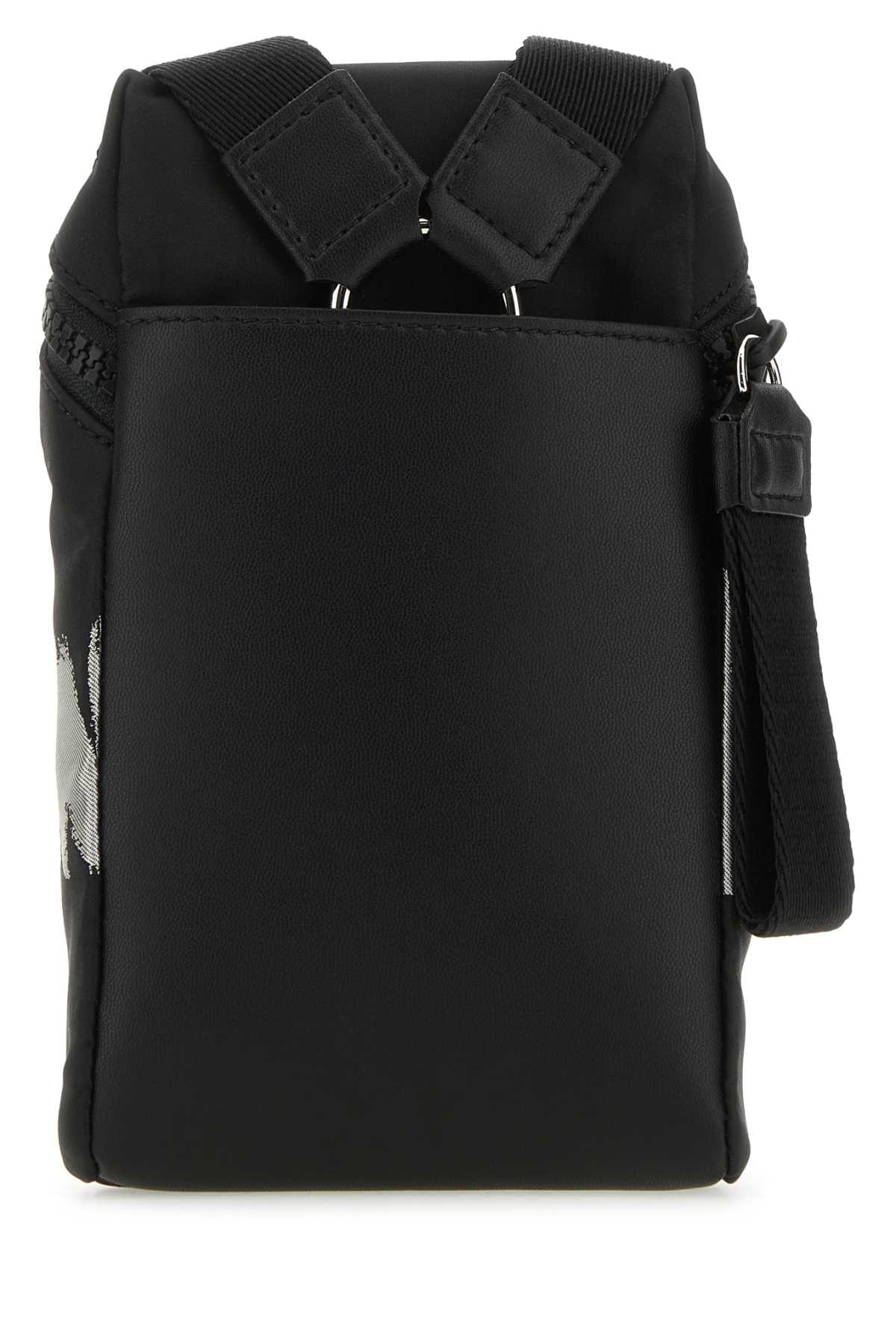 Alexander Mcqueen Men Black Fabric Mcqueen Graffiti Crossbody Bag DestGlow