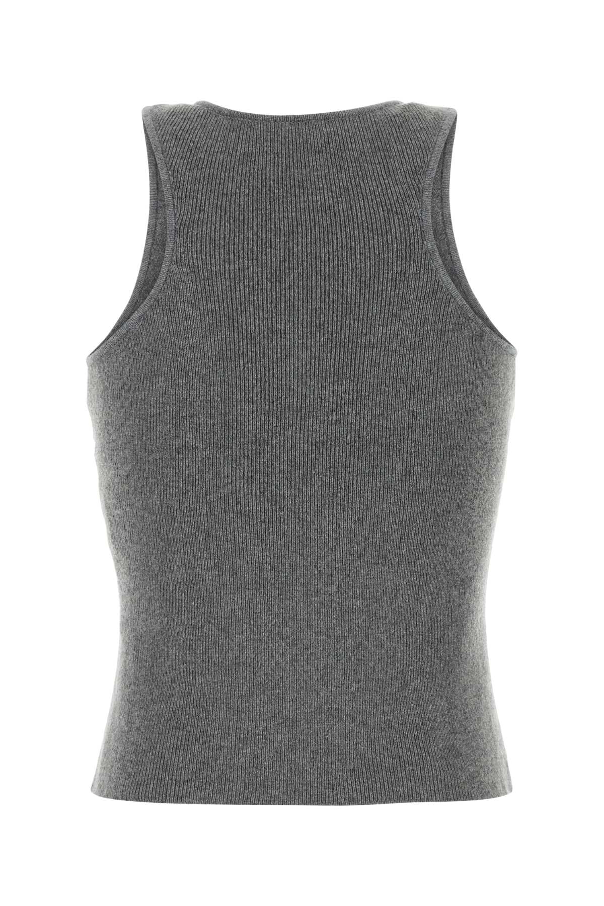 Magda Butrym Women Grey Cashmere Tank Top DestGlow