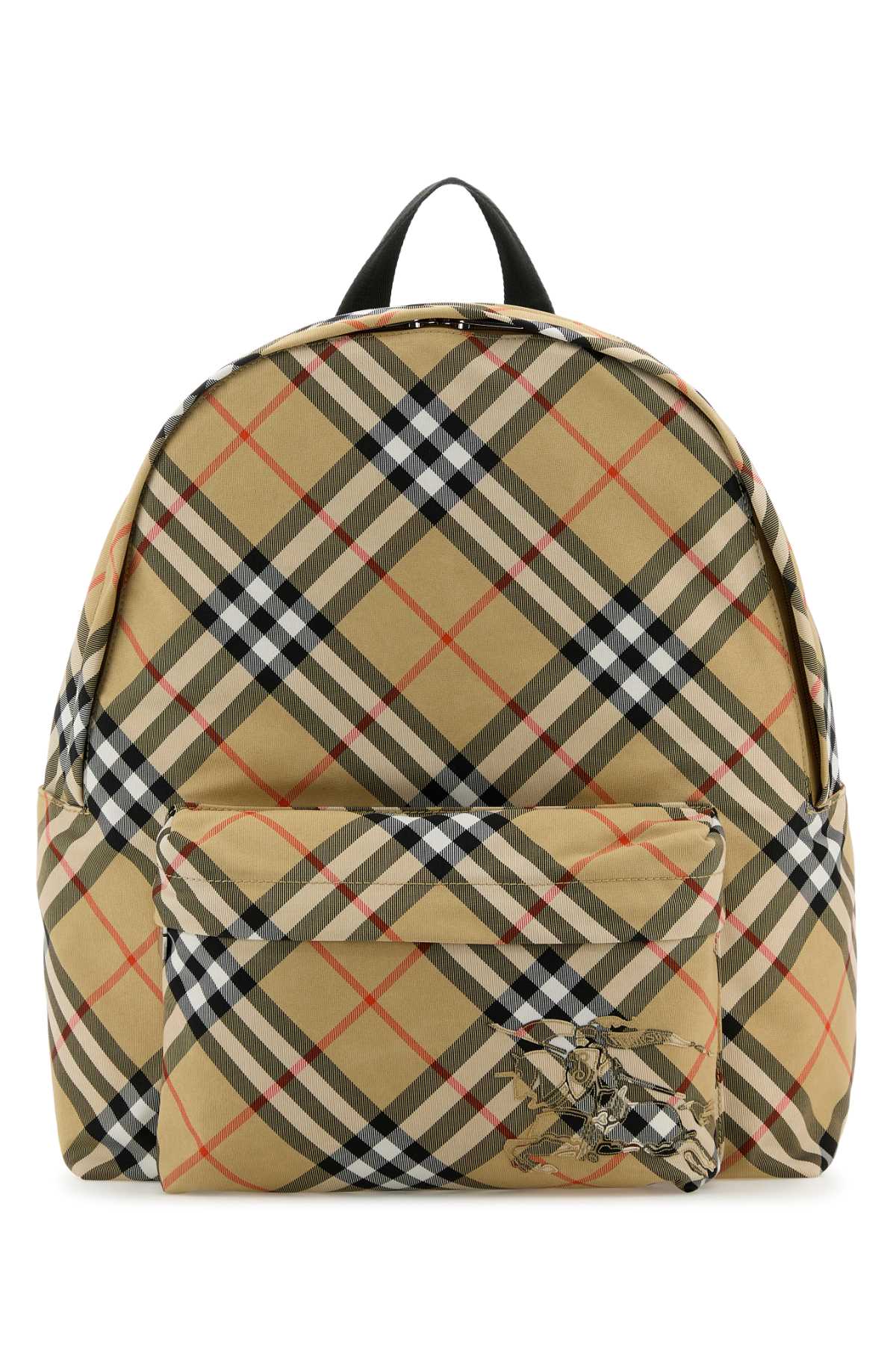 Burberry Men Embroidered Fabric Check Backpack DestGlow
