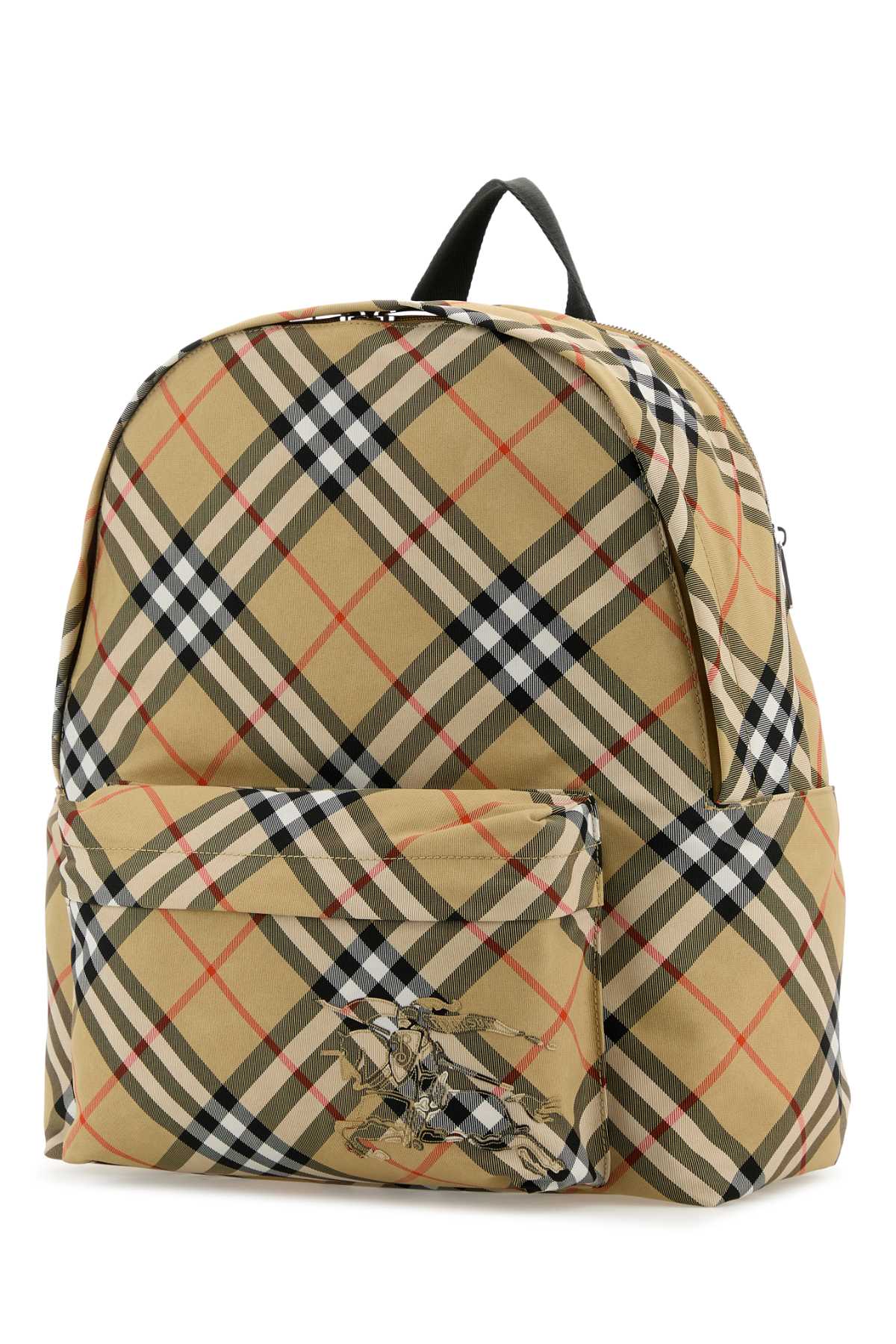 Burberry Men Embroidered Fabric Check Backpack DestGlow