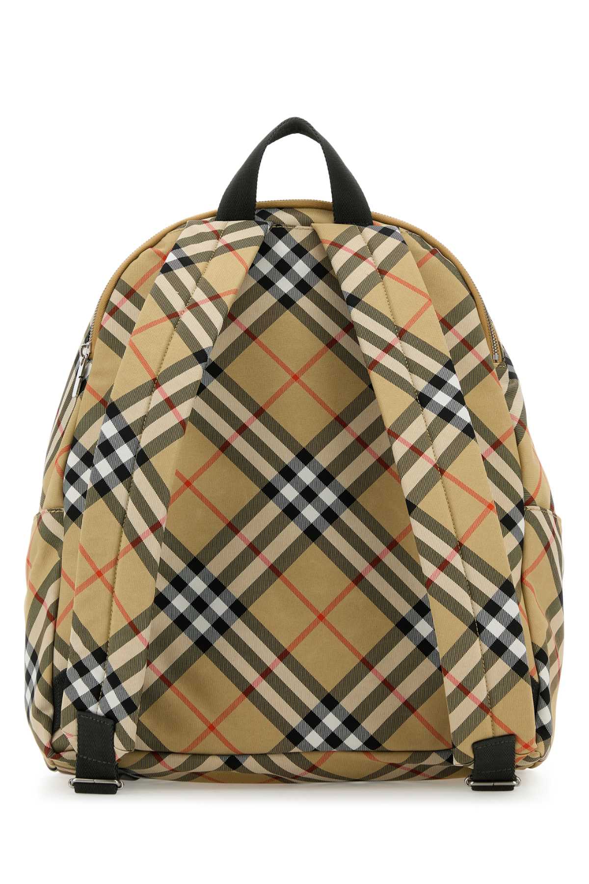 Burberry Men Embroidered Fabric Check Backpack DestGlow