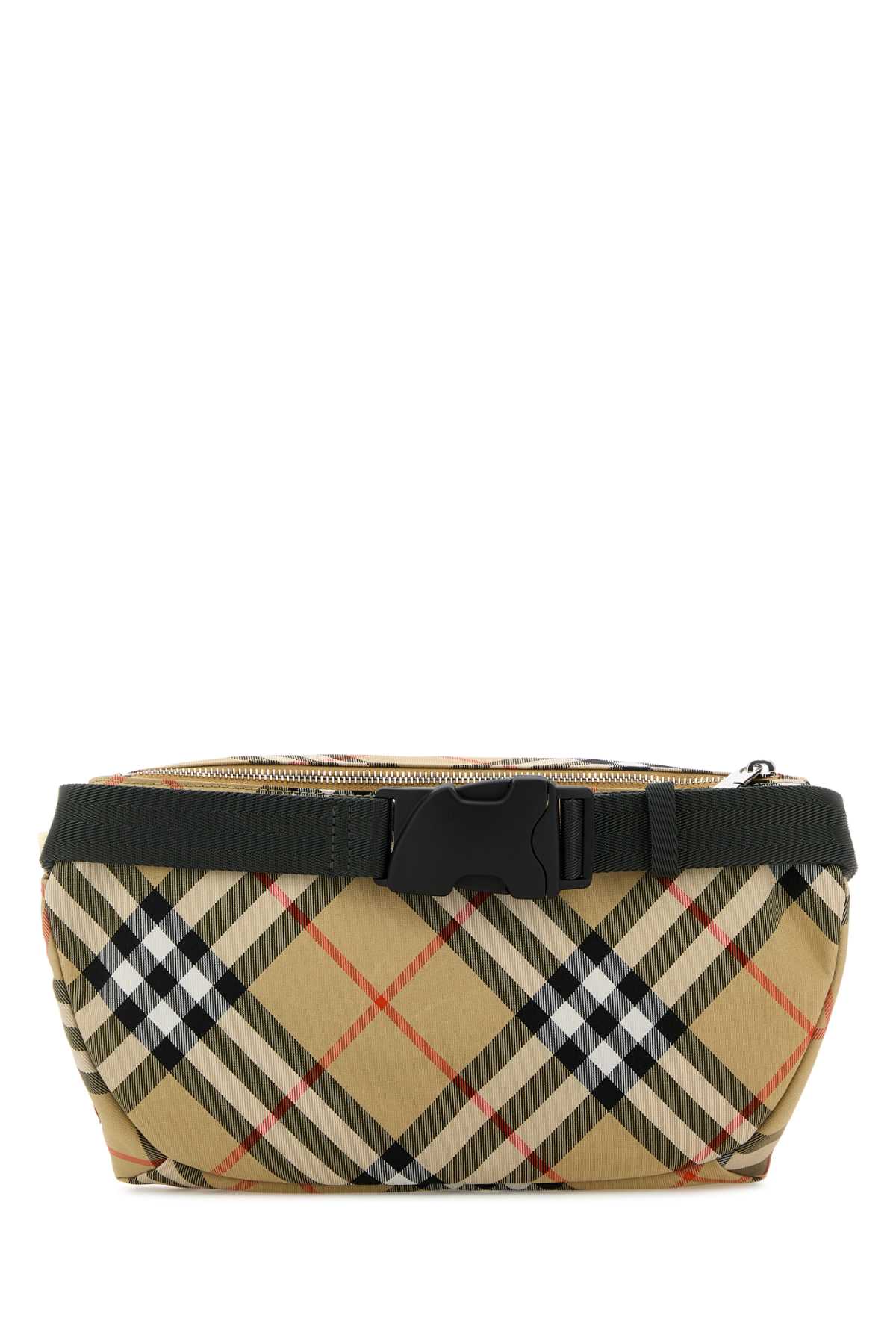 Burberry Men Embroidered Fabric Check Belt Bag DestGlow
