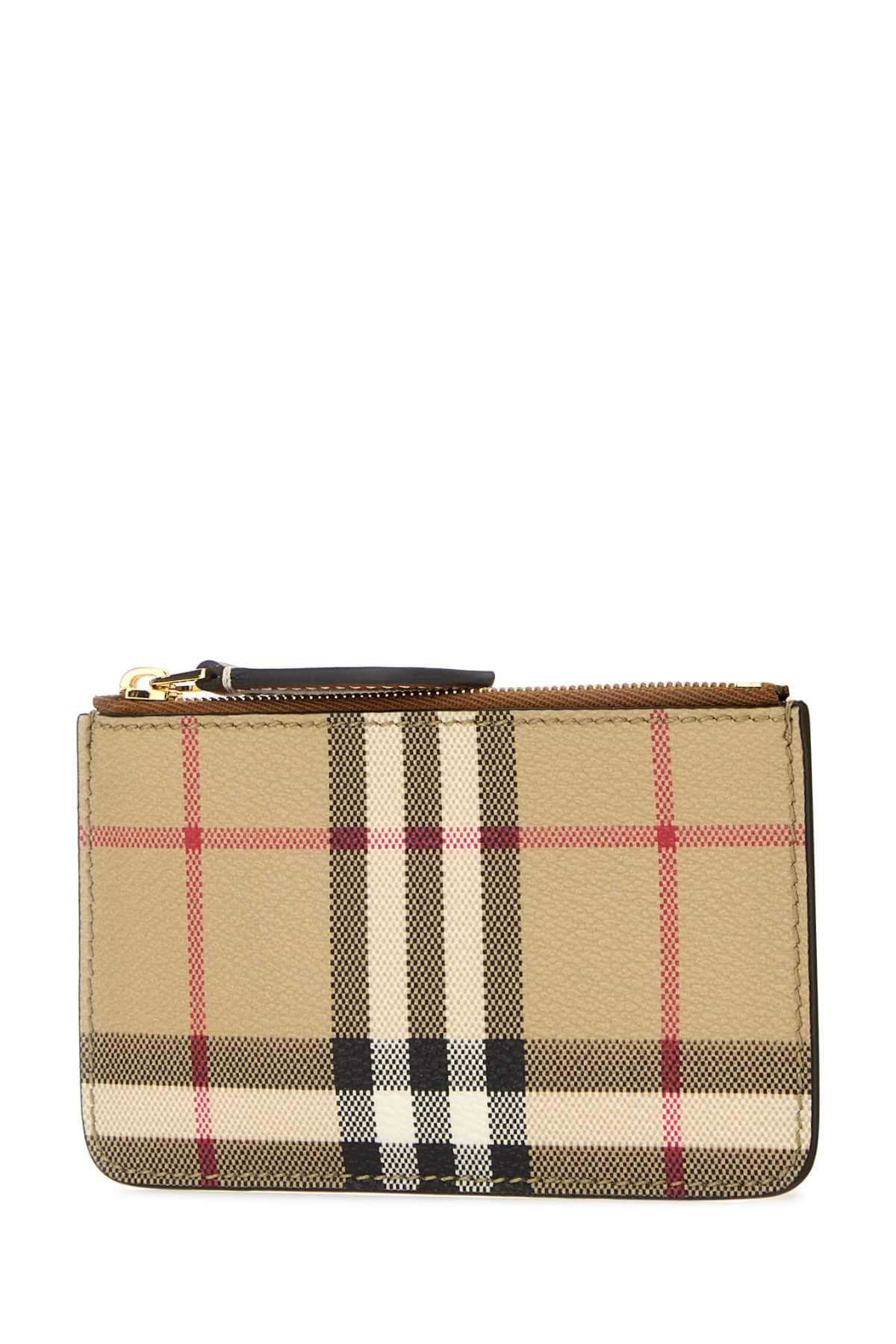 Burberry Women Printed E-Canvas Card Holder DestGlow