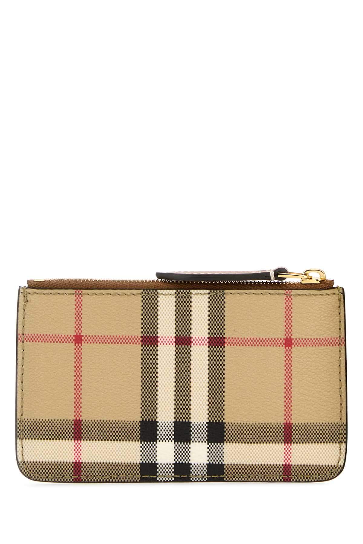 Burberry Women Printed E-Canvas Card Holder DestGlow