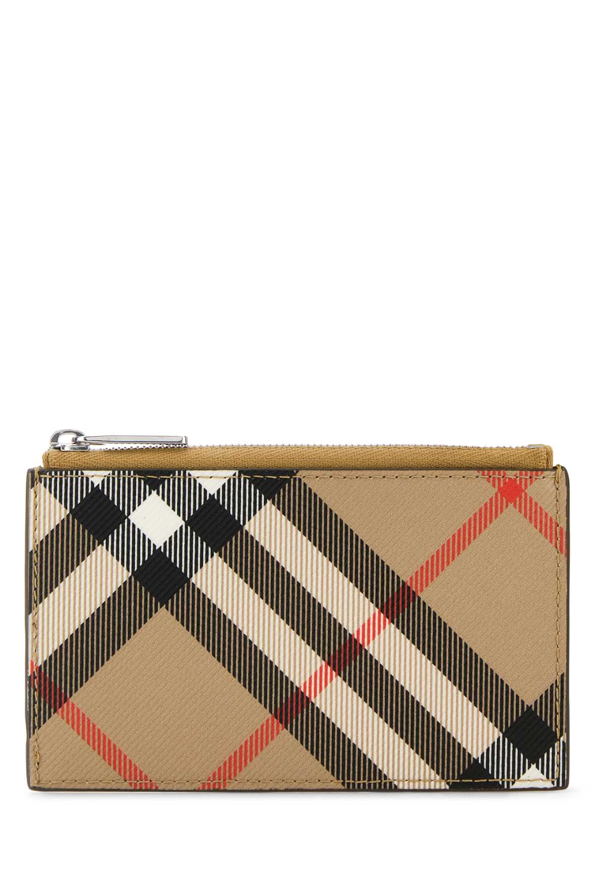 Burberry Men Printed Canvas Check Card Holder by Luosophy