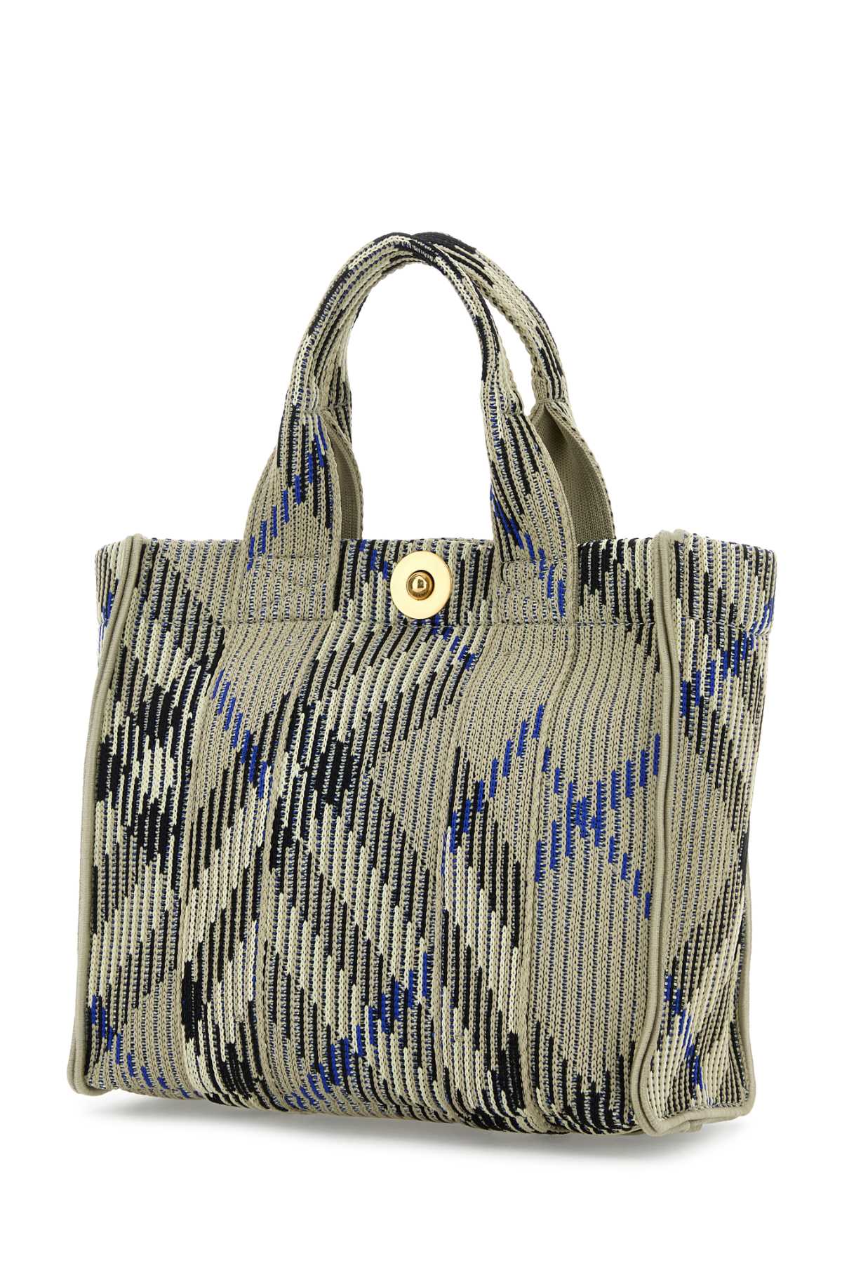 Burberry Women Embroidered Fabric Check Mini Handbag DestGlow
