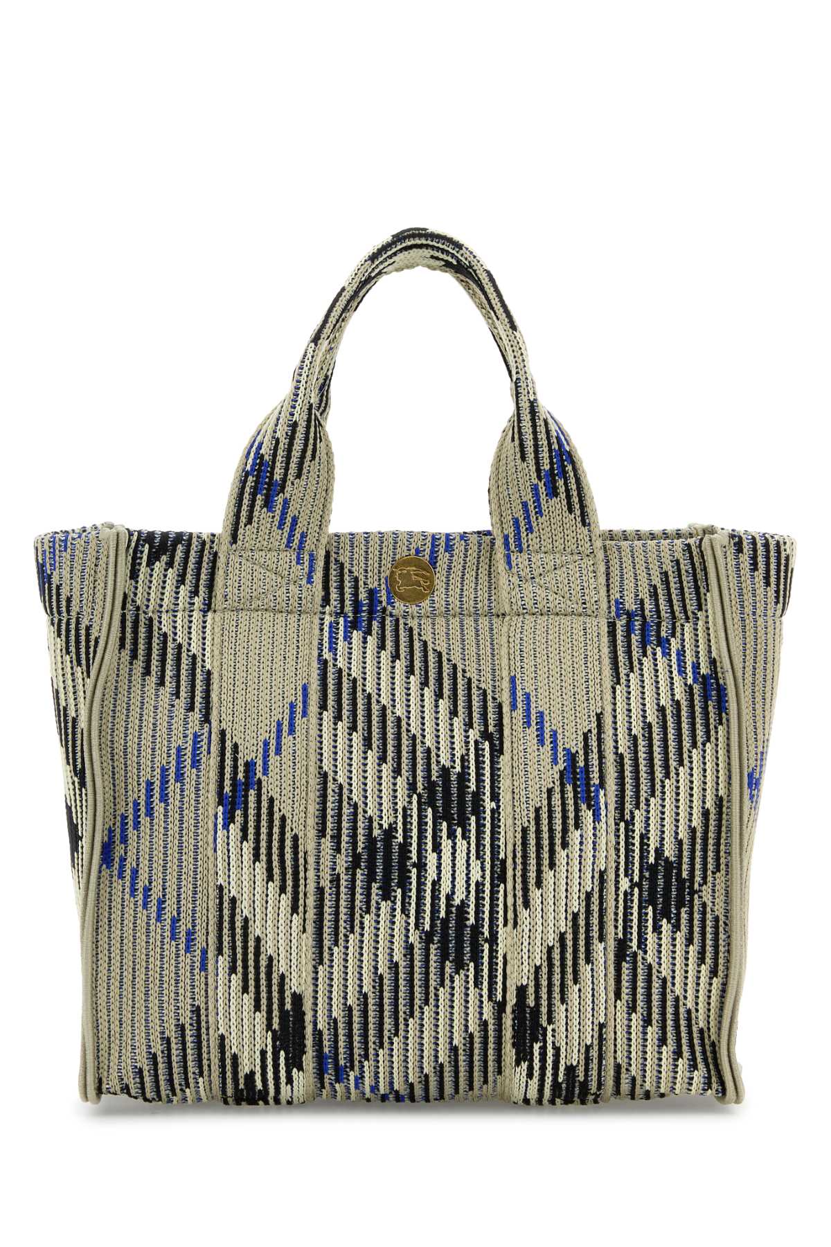 Burberry Women Embroidered Fabric Check Mini Handbag DestGlow