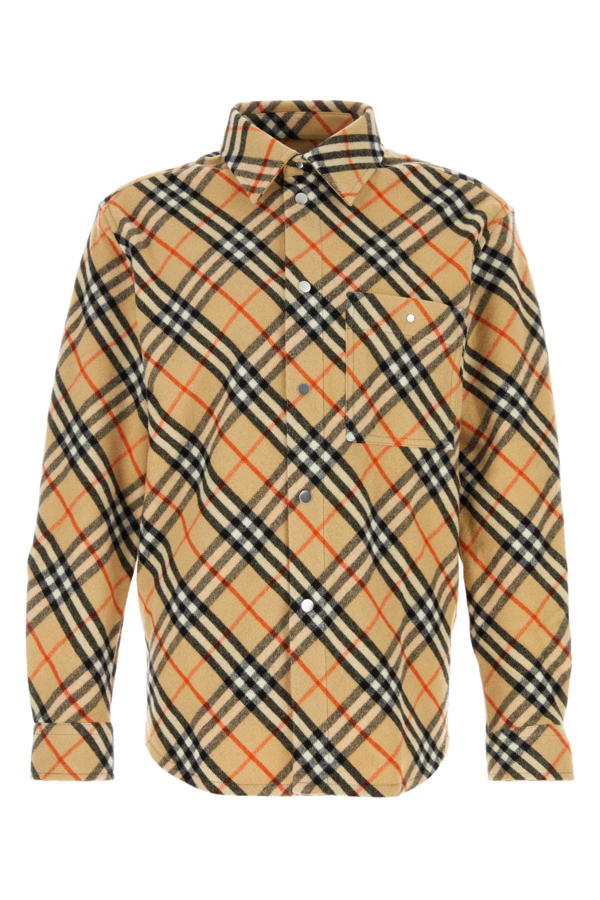 Burberry Men Embroidered Flannel Shirt DestGlow