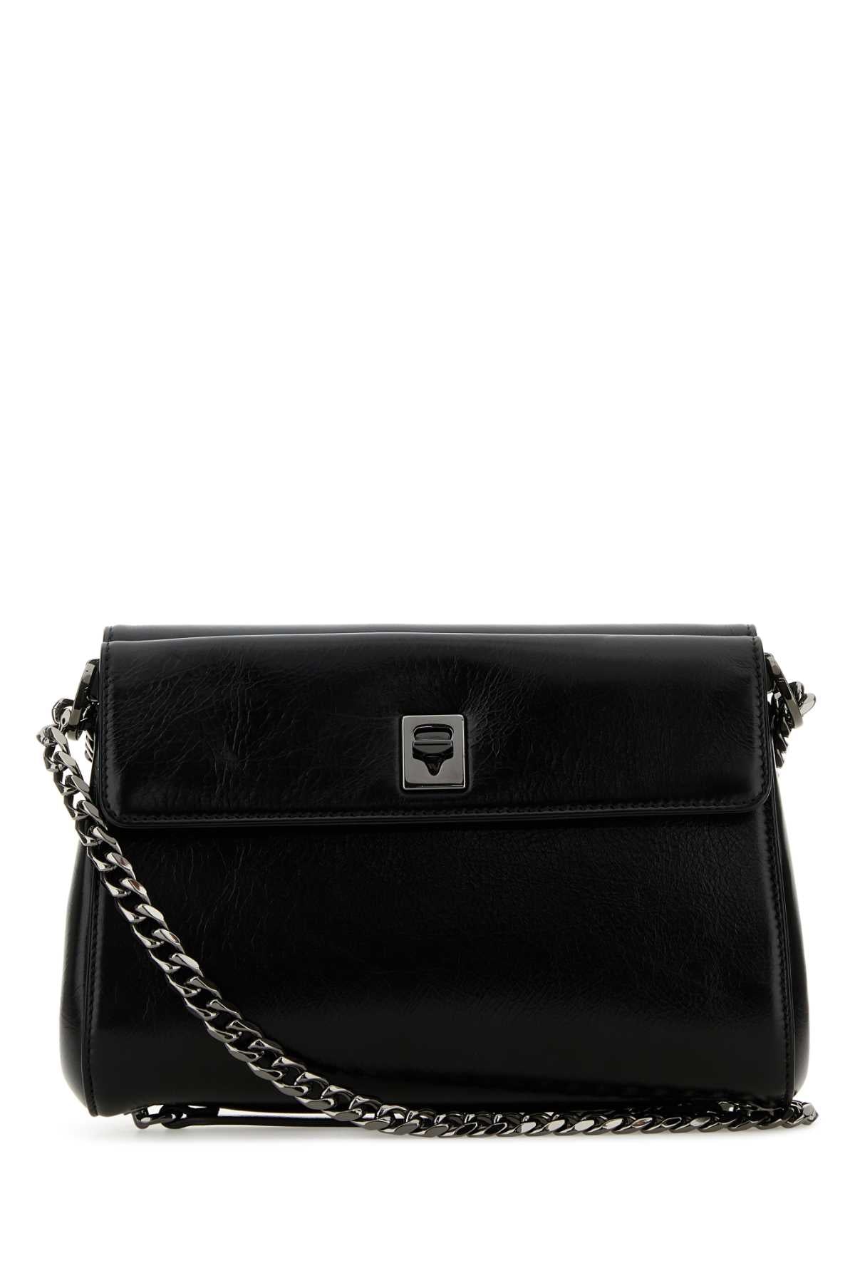Valentino Garavani Women Black Leather Vlogo Shoulder DestGlow