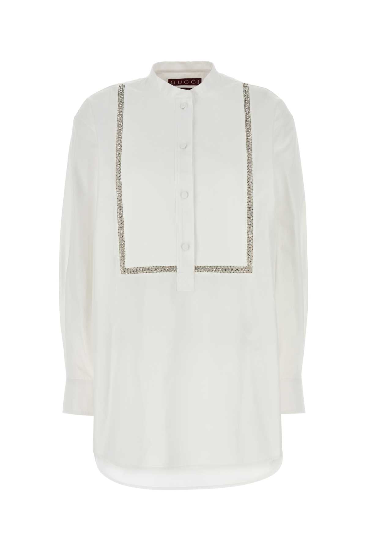 Gucci Women White Poplin Shirt by Luosophy