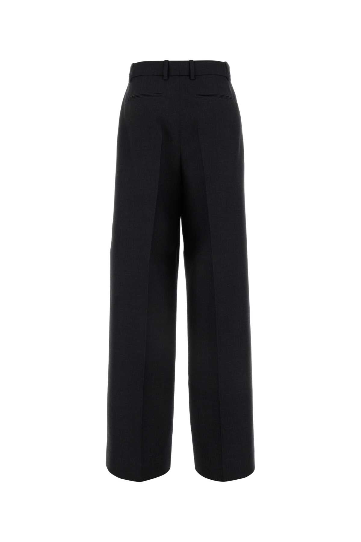 Gucci Women Slate Wool Wide-Leg Pant DestGlow