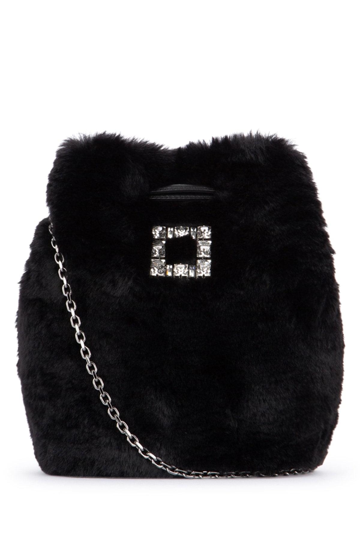 Roger Vivier Women Tres Vivier Aumoniere Fur DestGlow