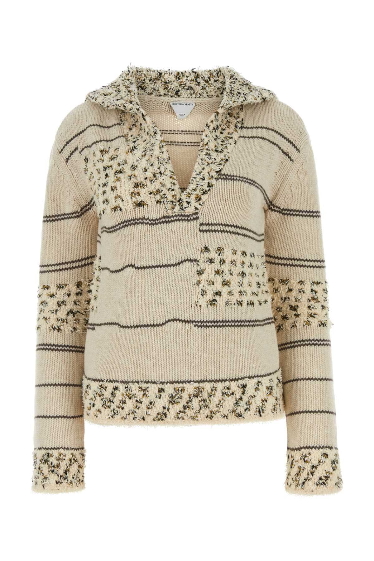 Bottega Veneta Women Embroidered Wool Blend Polo Shirt DestGlow