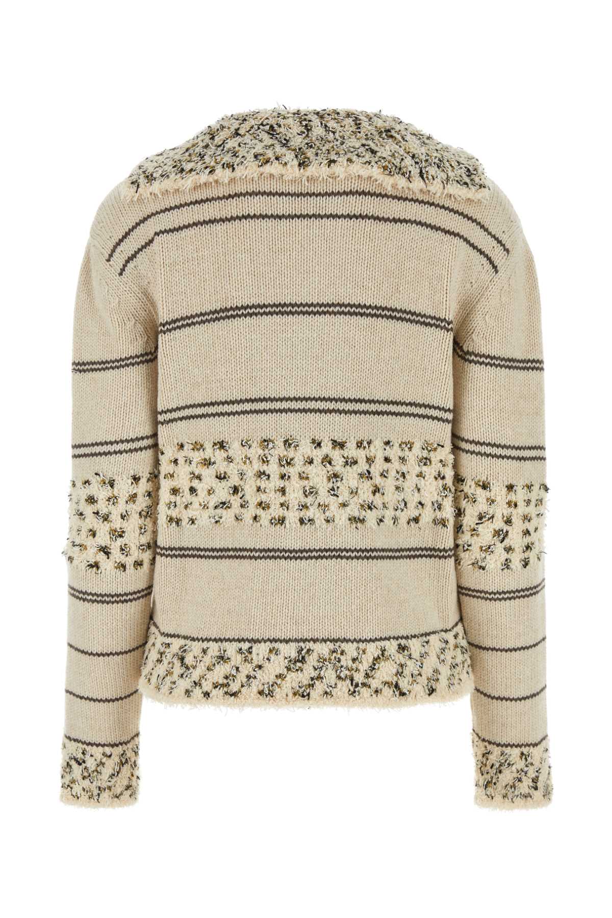 Bottega Veneta Women Embroidered Wool Blend Polo Shirt DestGlow