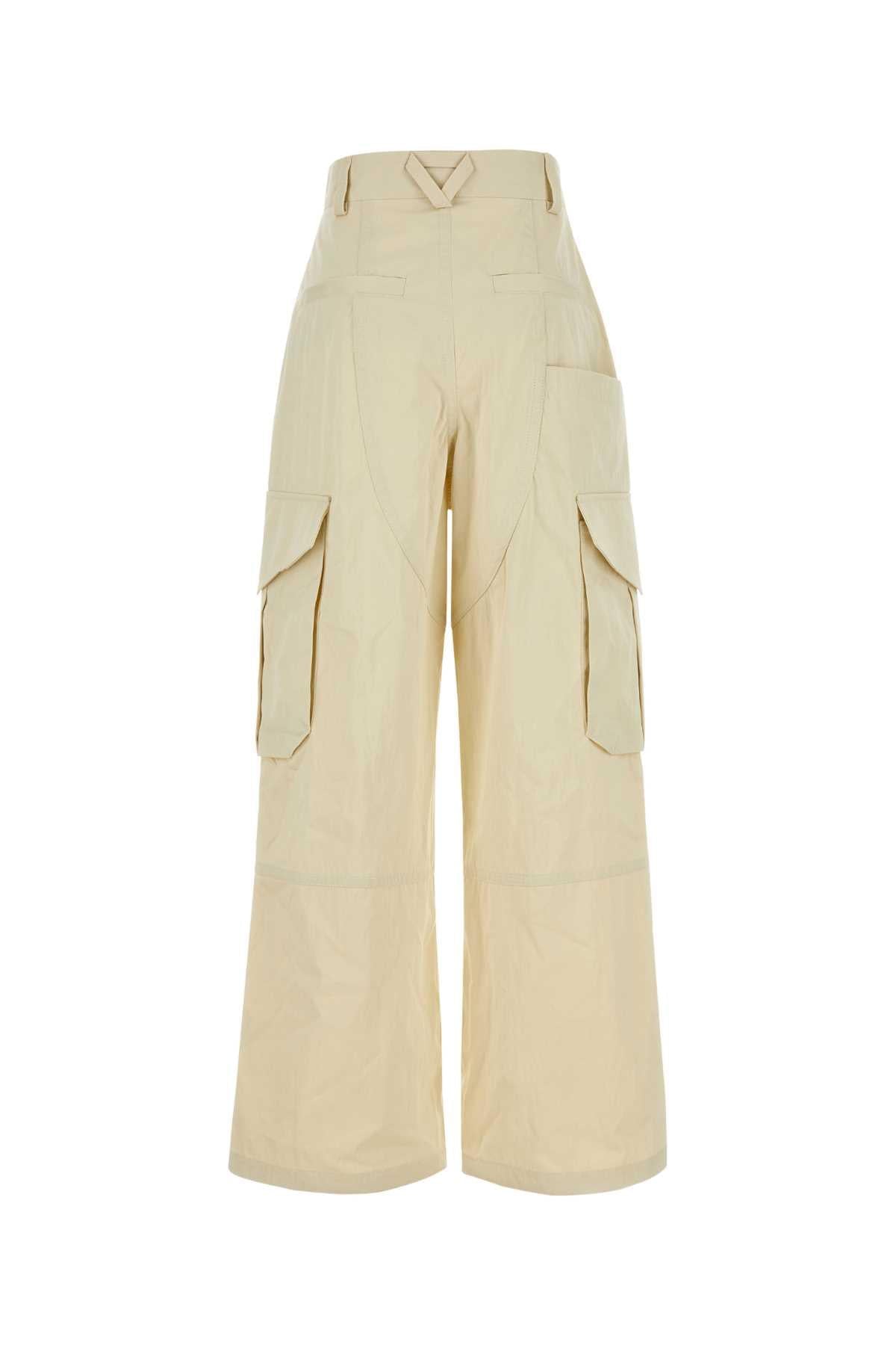 Bottega Veneta Women Sand Cotton Blend Cargo Pant DestGlow