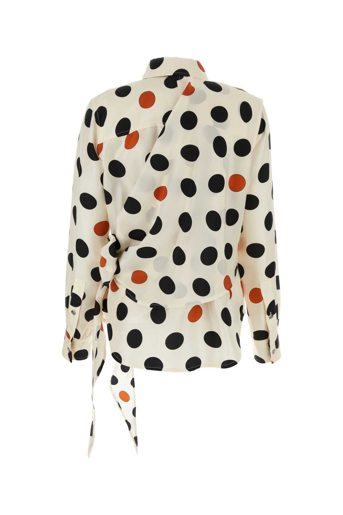 Bottega Veneta Women Printed Silk Shirt DestGlow