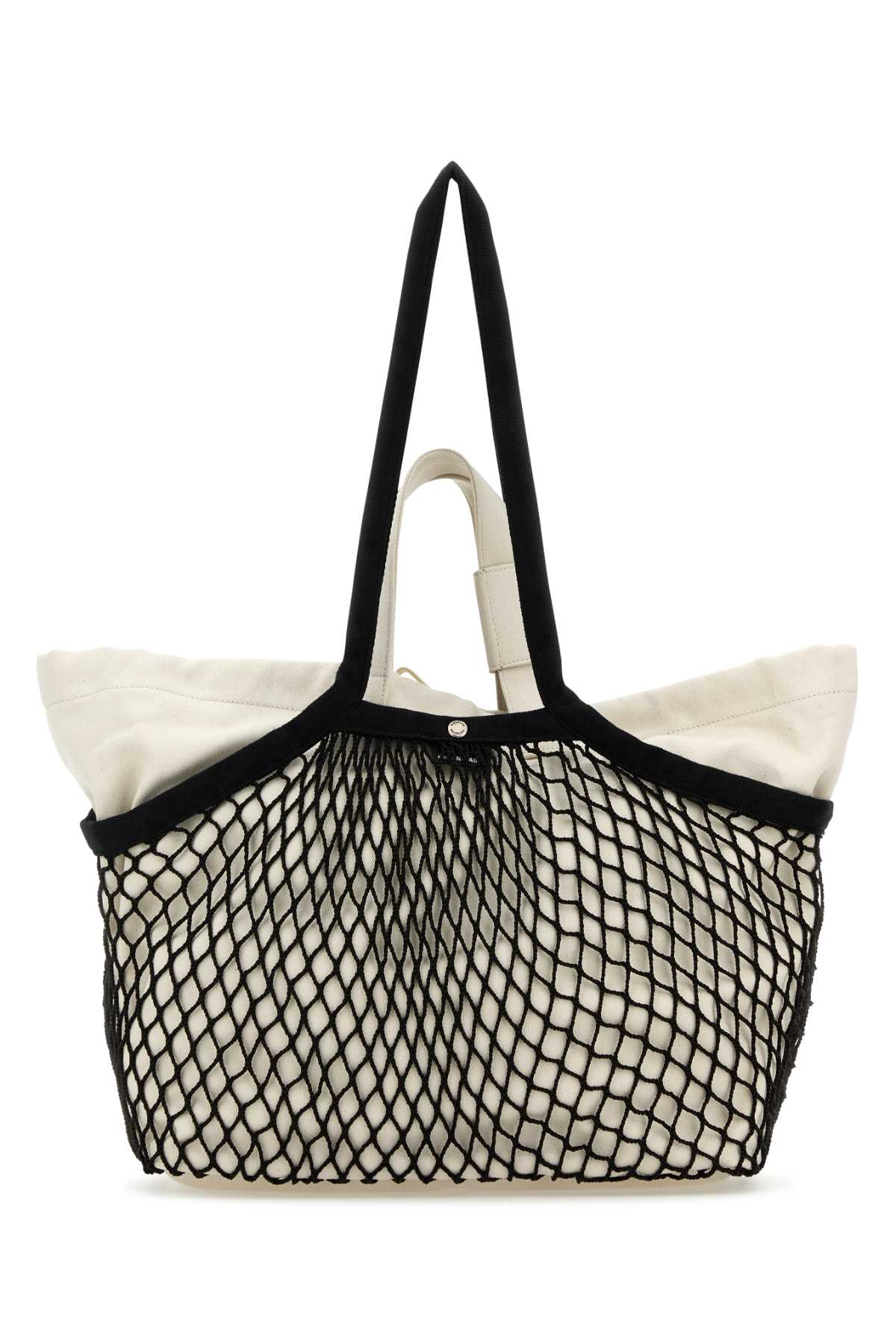 Balenciaga Women Two-Tone Canvas And Mesh Medium 24/7 Shopping Bag DestGlow