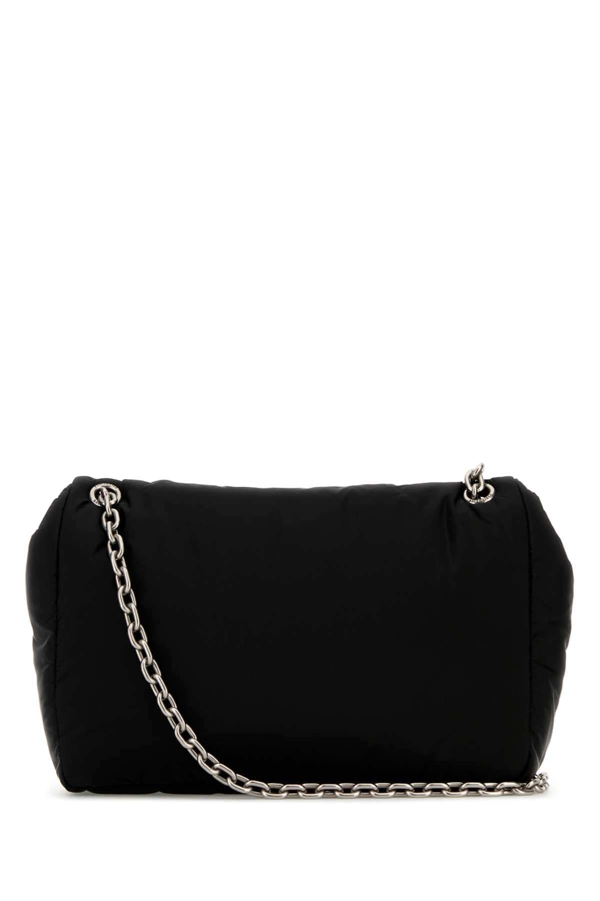 Balenciaga Women Black Nylon Medium Monaco Shoulder Bag DestGlow