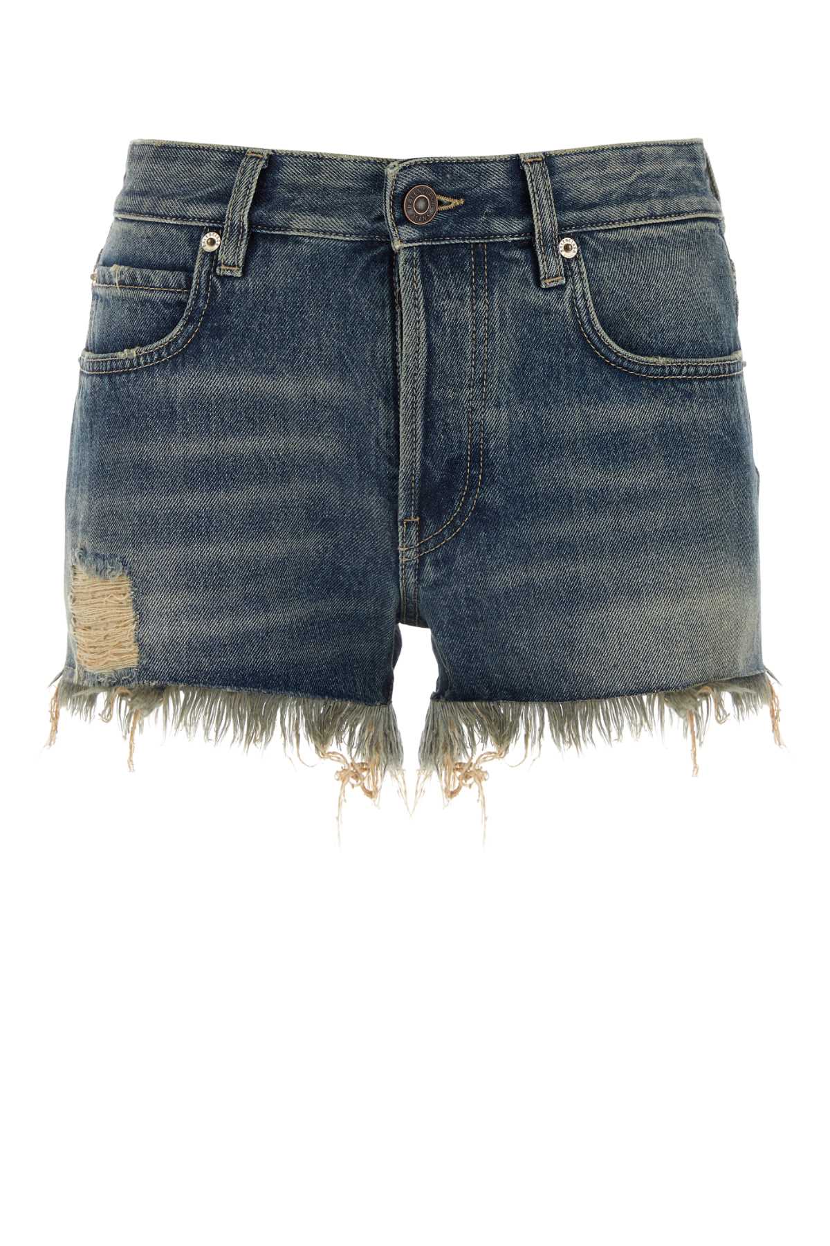 Balenciaga Women Denim Shorts DestGlow