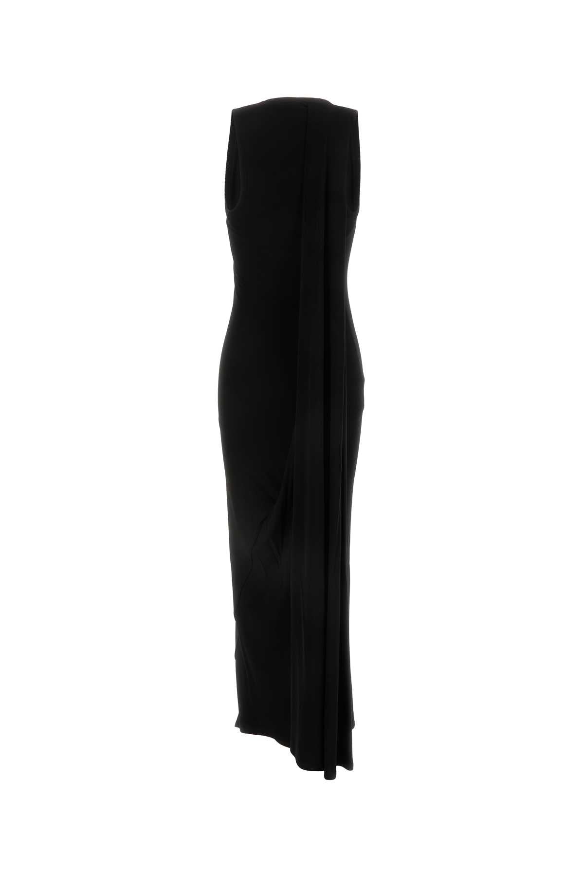 Balenciaga Women Black Stretch Viscose Dress DestGlow