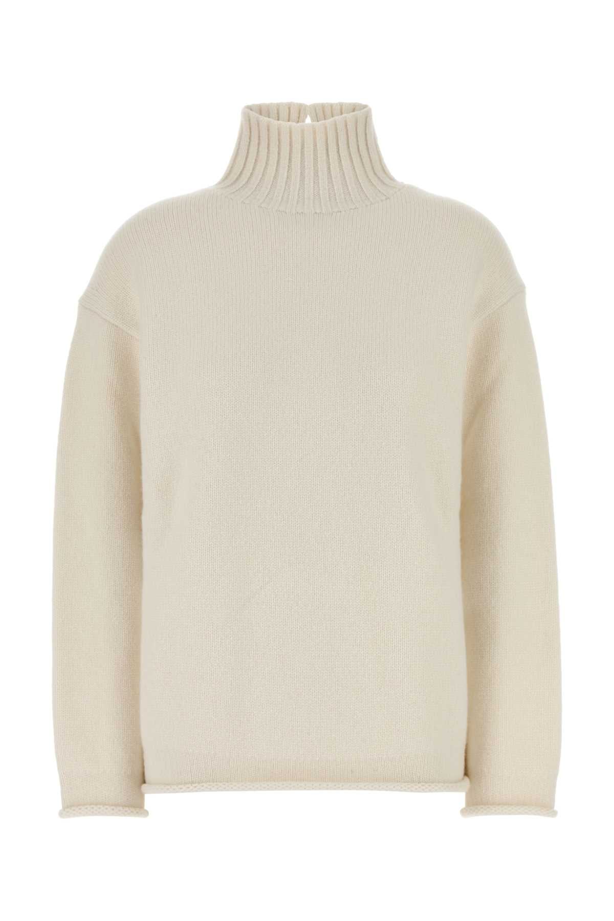 Bottega Veneta Women White Cashmere Sweater DestGlow