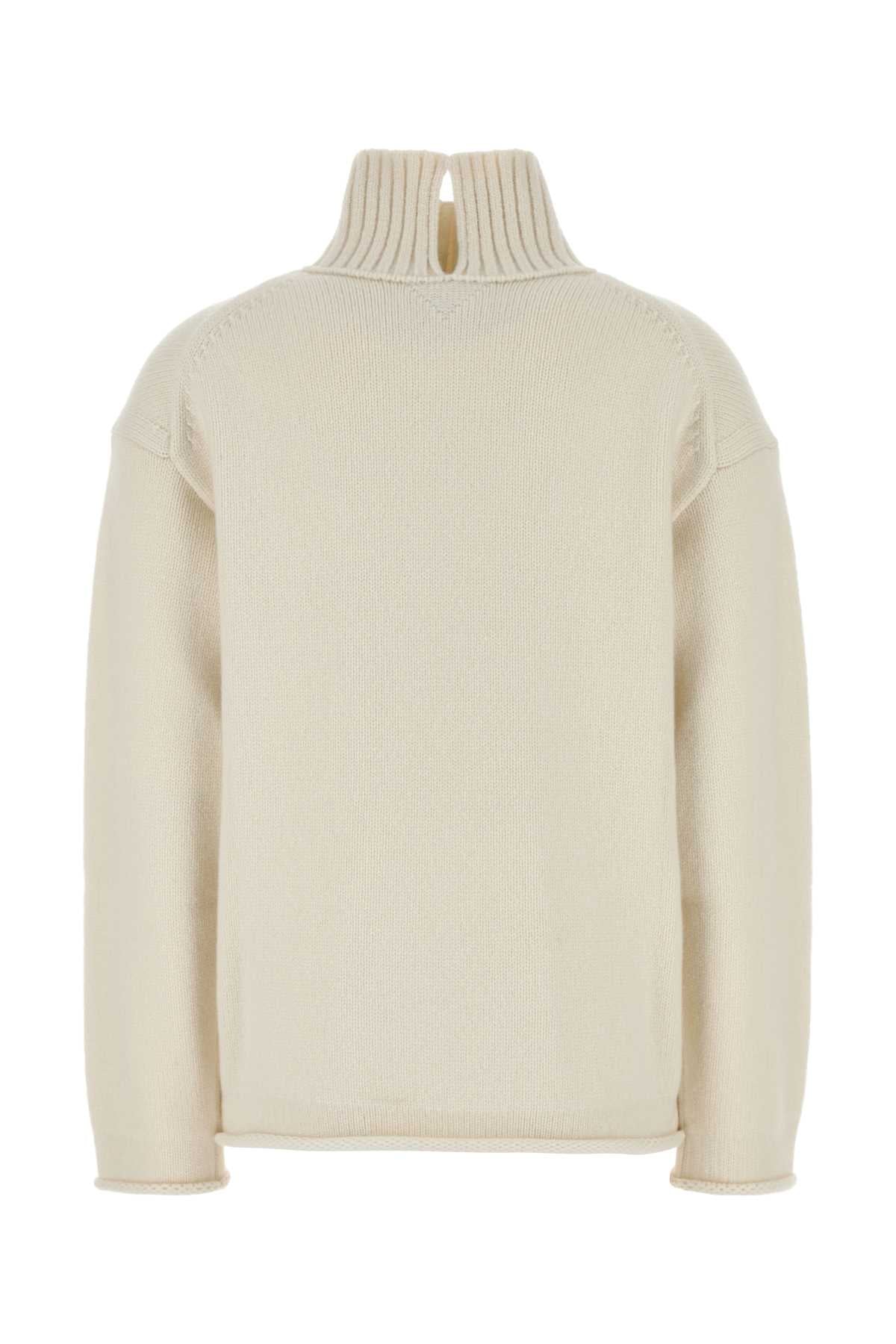 Bottega Veneta Women White Cashmere Sweater DestGlow