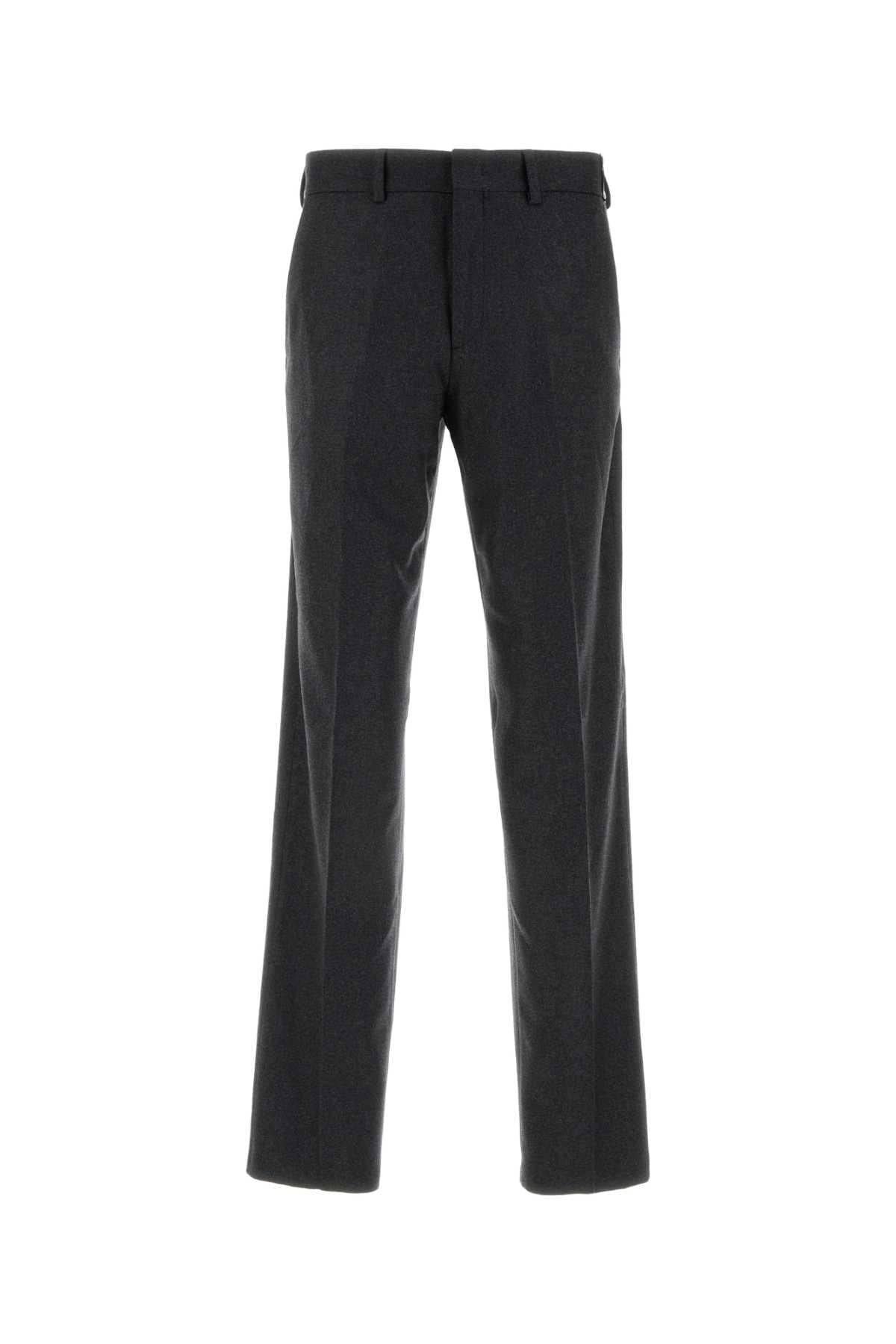 Fendi Men Dark Grey Stretch Cashmere Pant DestGlow