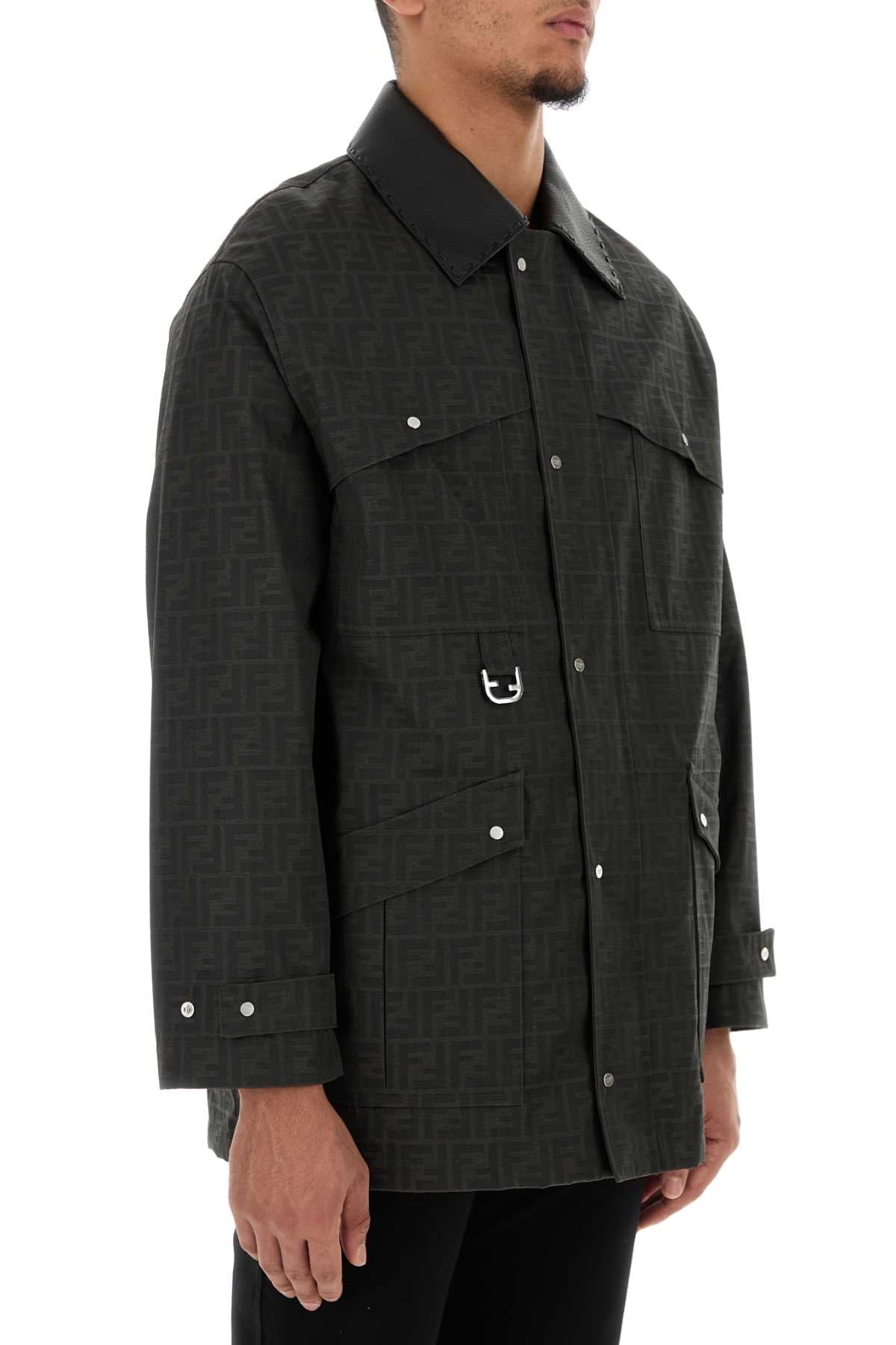 Fendi Men Embroidered Canvas Coat by Luosophy