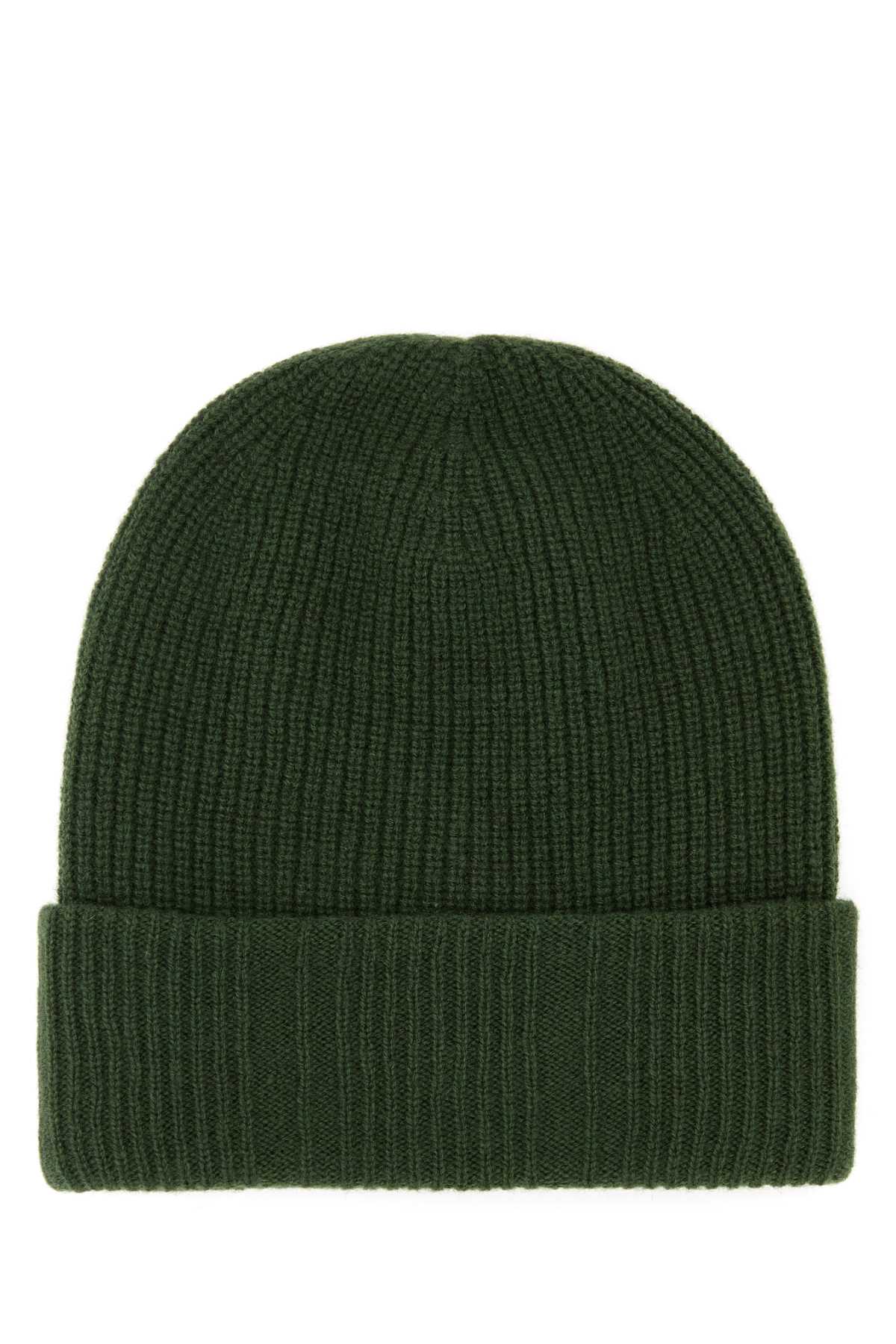 Fendi Men Green Wool Blend Beanie Hat by Luosophy