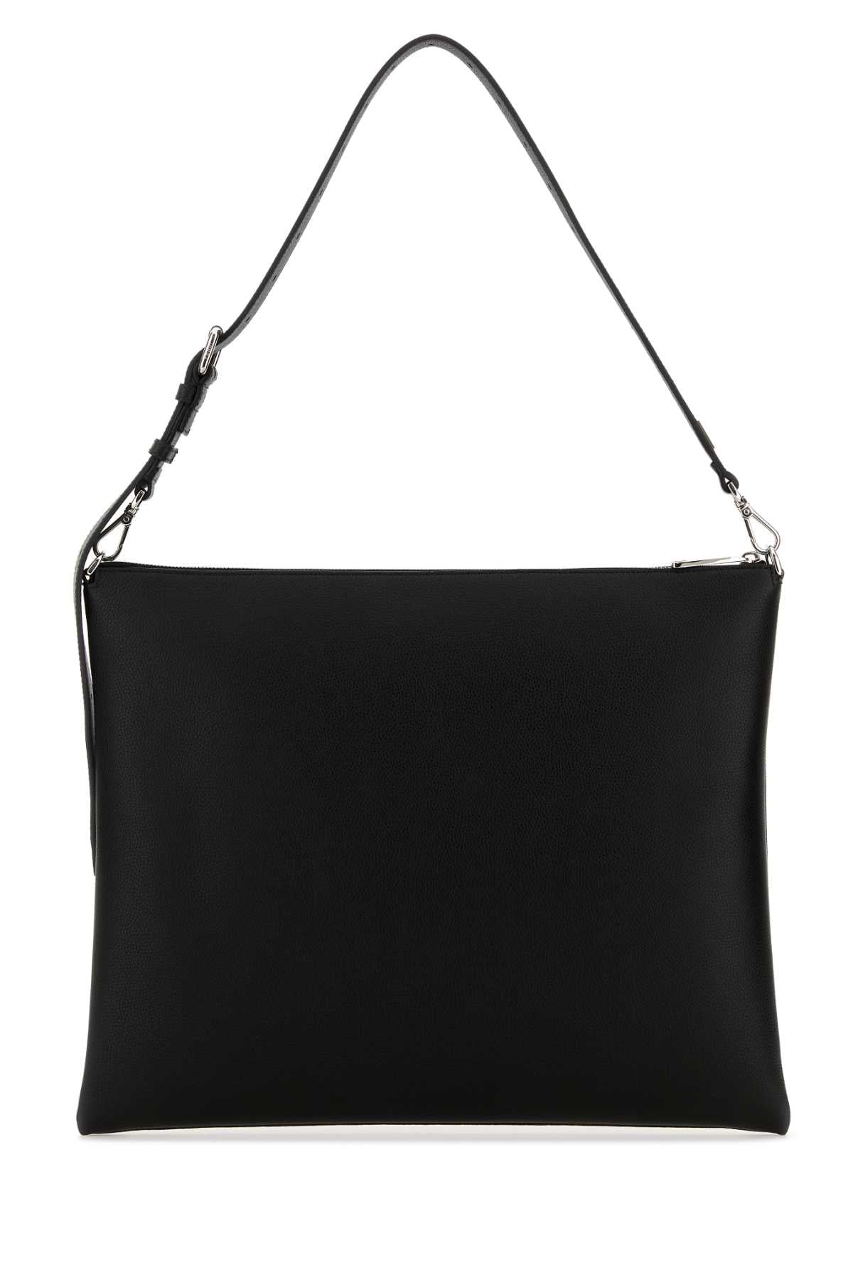 Fendi Men Black Leather Fendi After Fendi Roma Shoulder Bag DestGlow