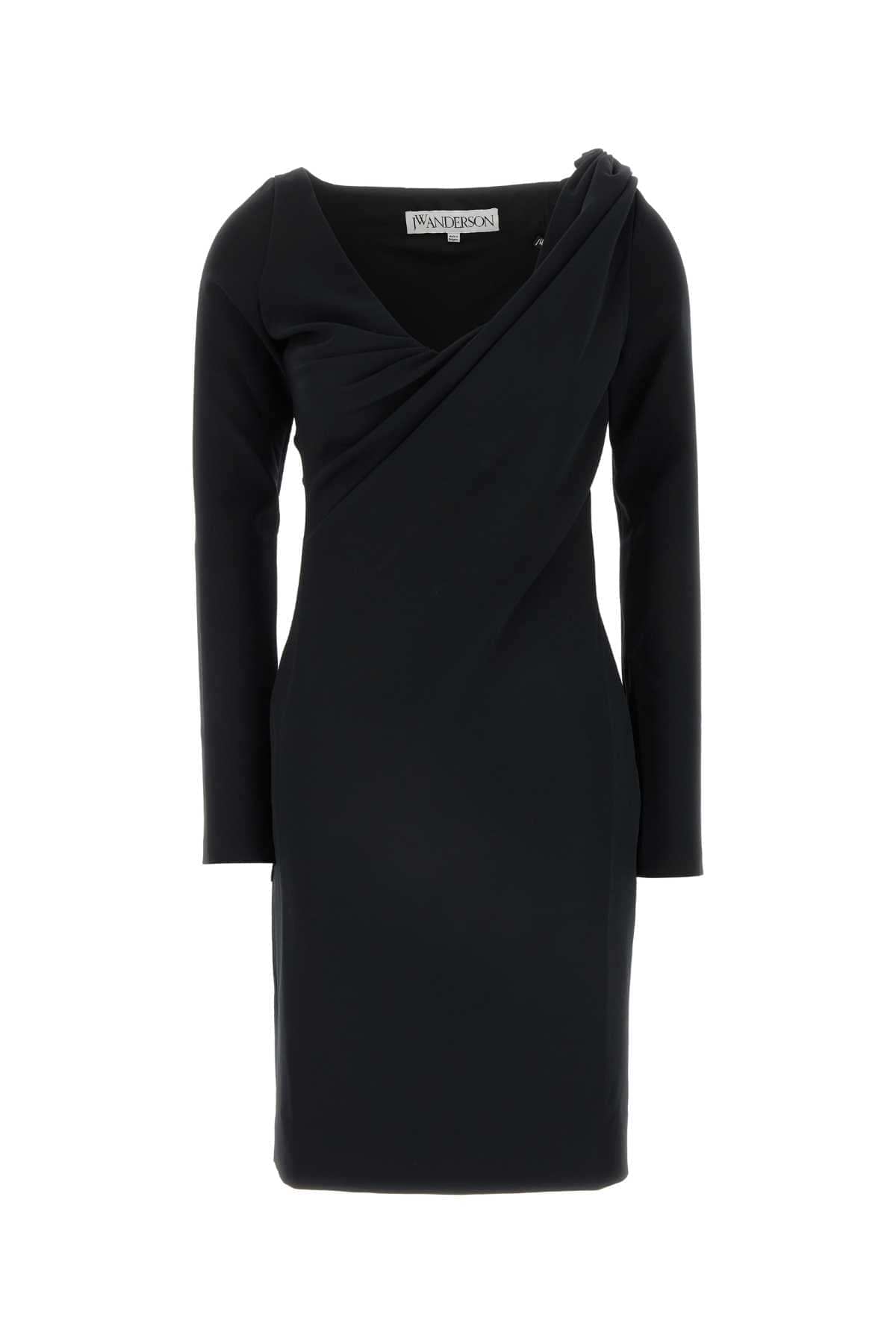 Jw Anderson Women Black Stretch Polyester Blend Dress DestGlow