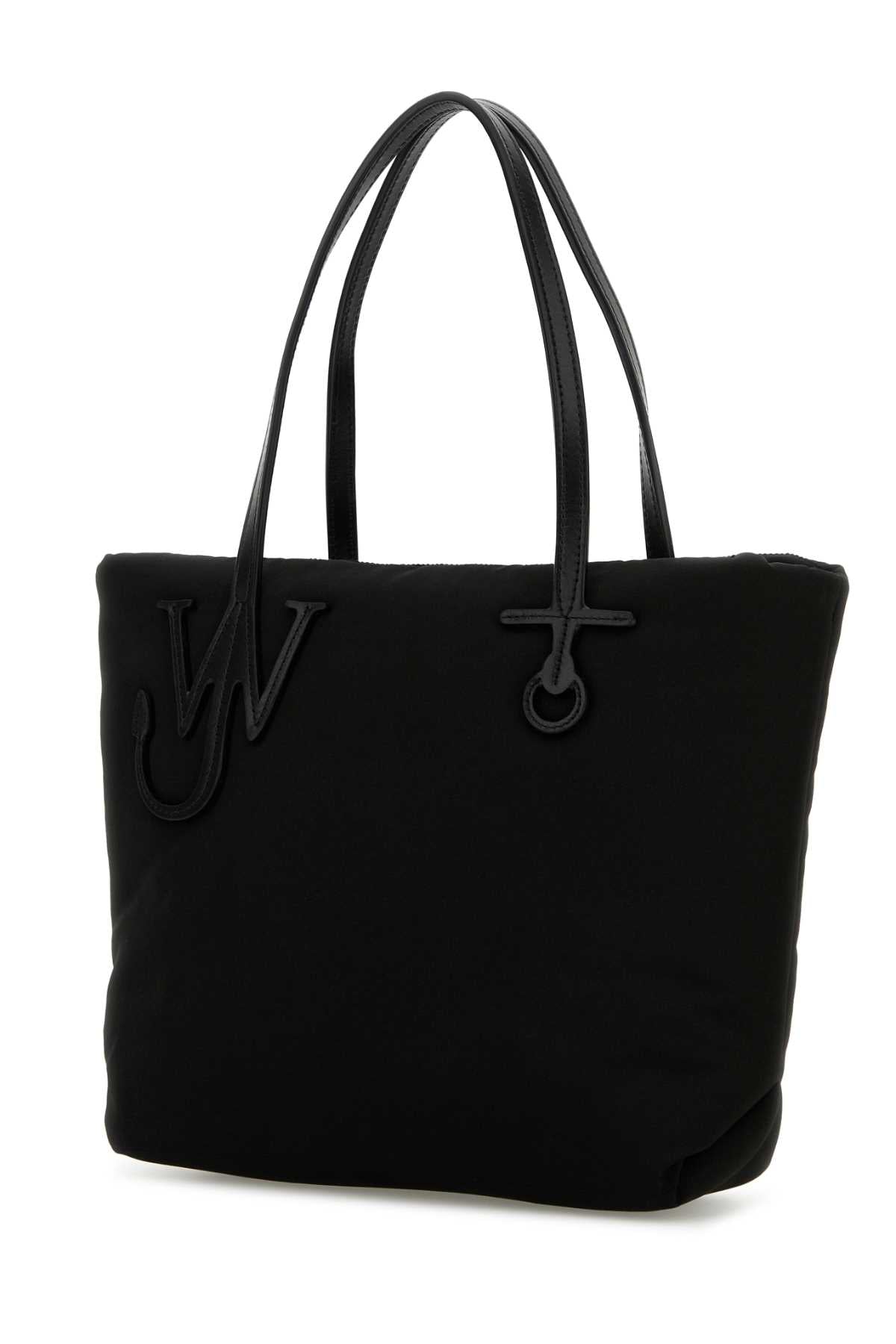 Jw Anderson Women Black Fabric Puffy Anchor Shopping Bag