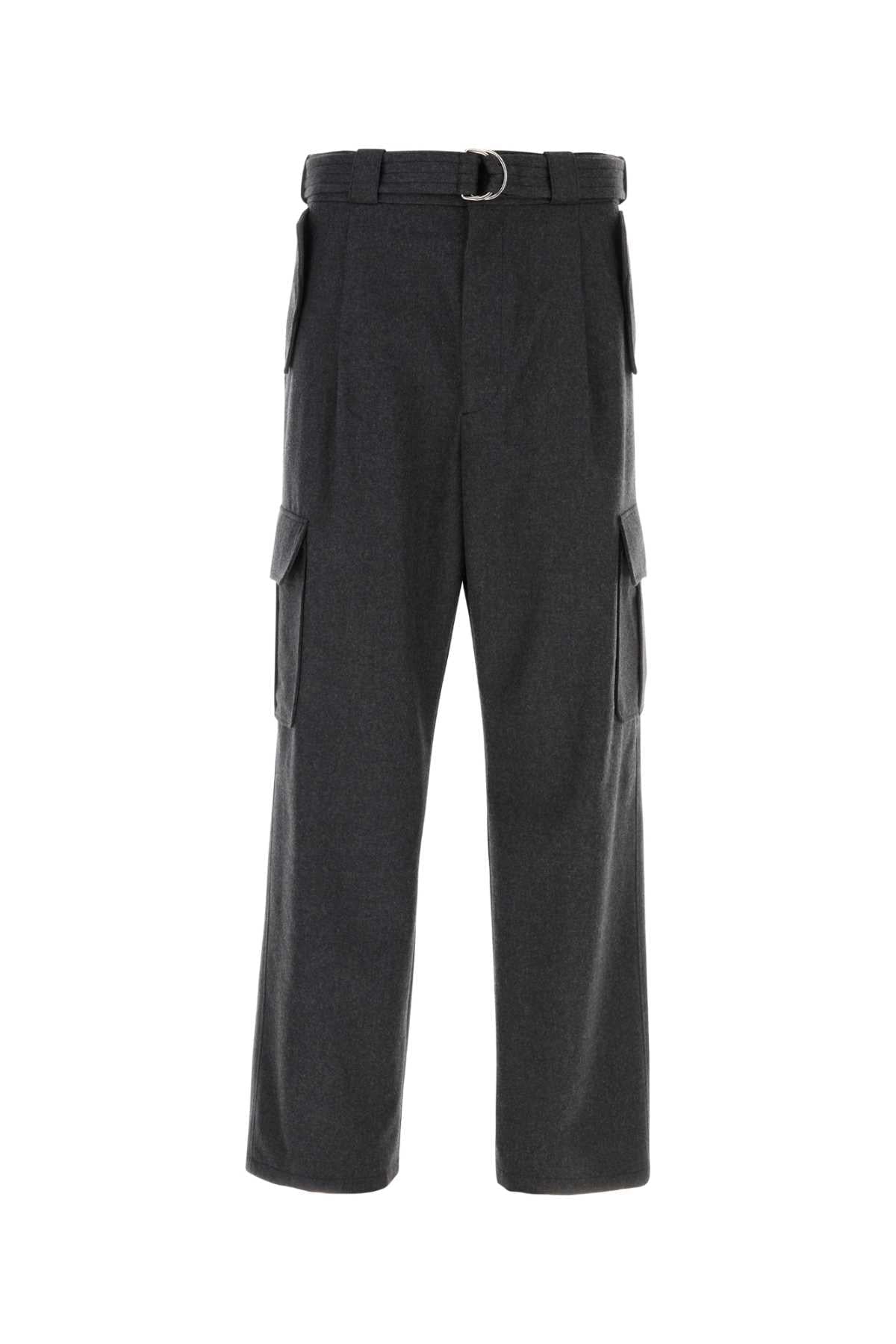 Prada Men Graphite Wool Cargo Pant DestGlow
