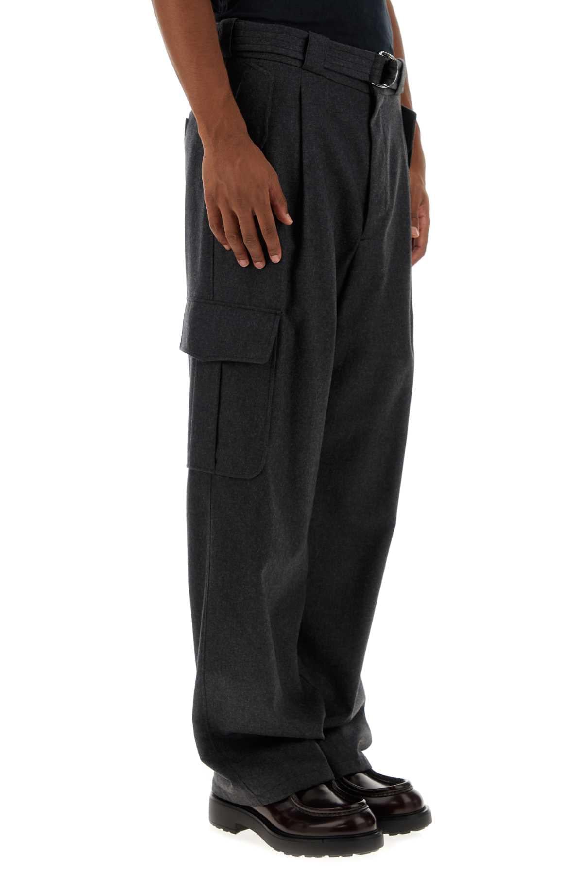 Prada Men Graphite Wool Cargo Pant DestGlow