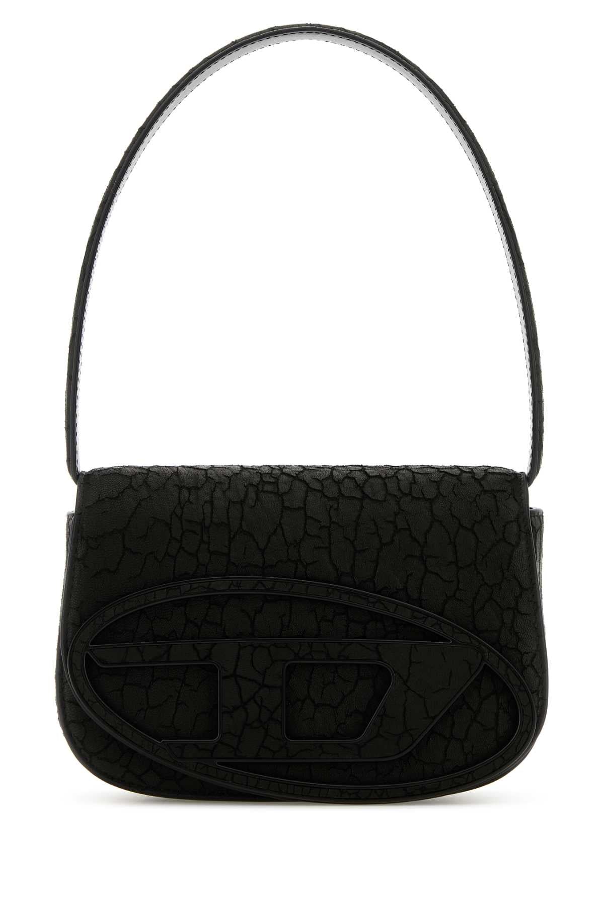 Diesel Women Black Leather 1Dr Shoulder Bag DestGlow