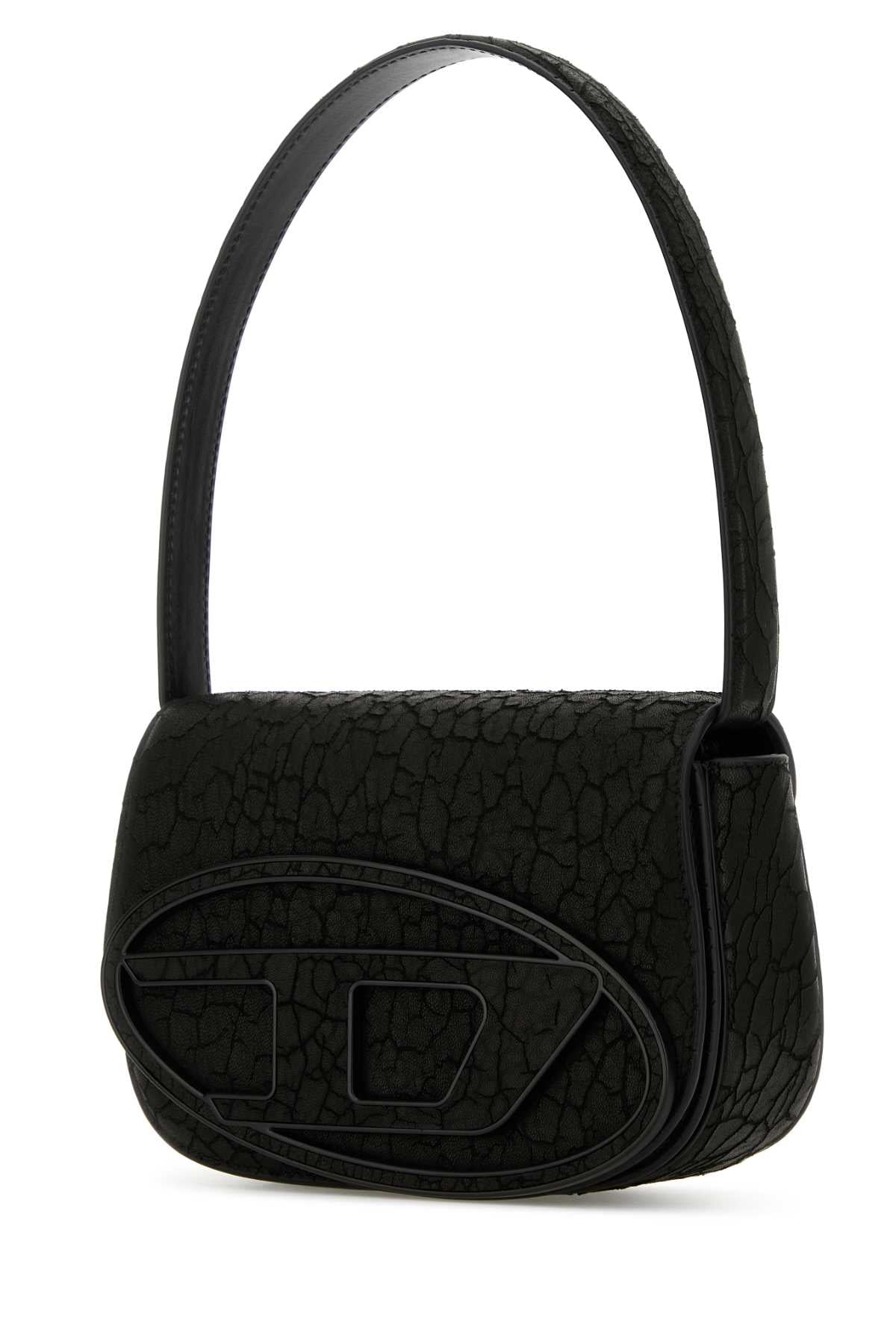Diesel Women Black Leather 1Dr Shoulder Bag DestGlow