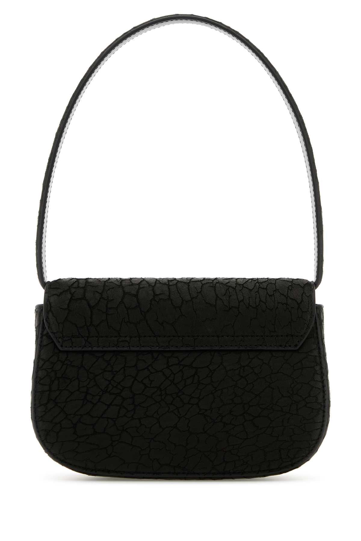 Diesel Women Black Leather 1Dr Shoulder Bag by Luosophy
