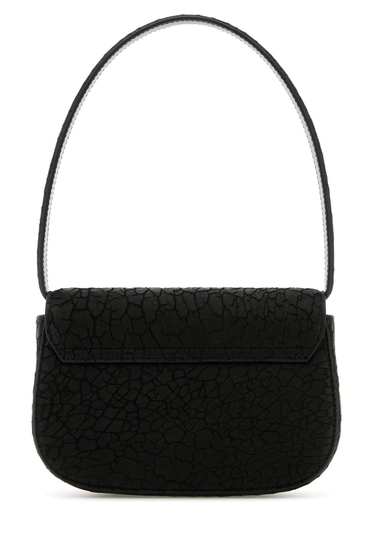 Diesel Women Black Leather 1Dr Shoulder Bag DestGlow