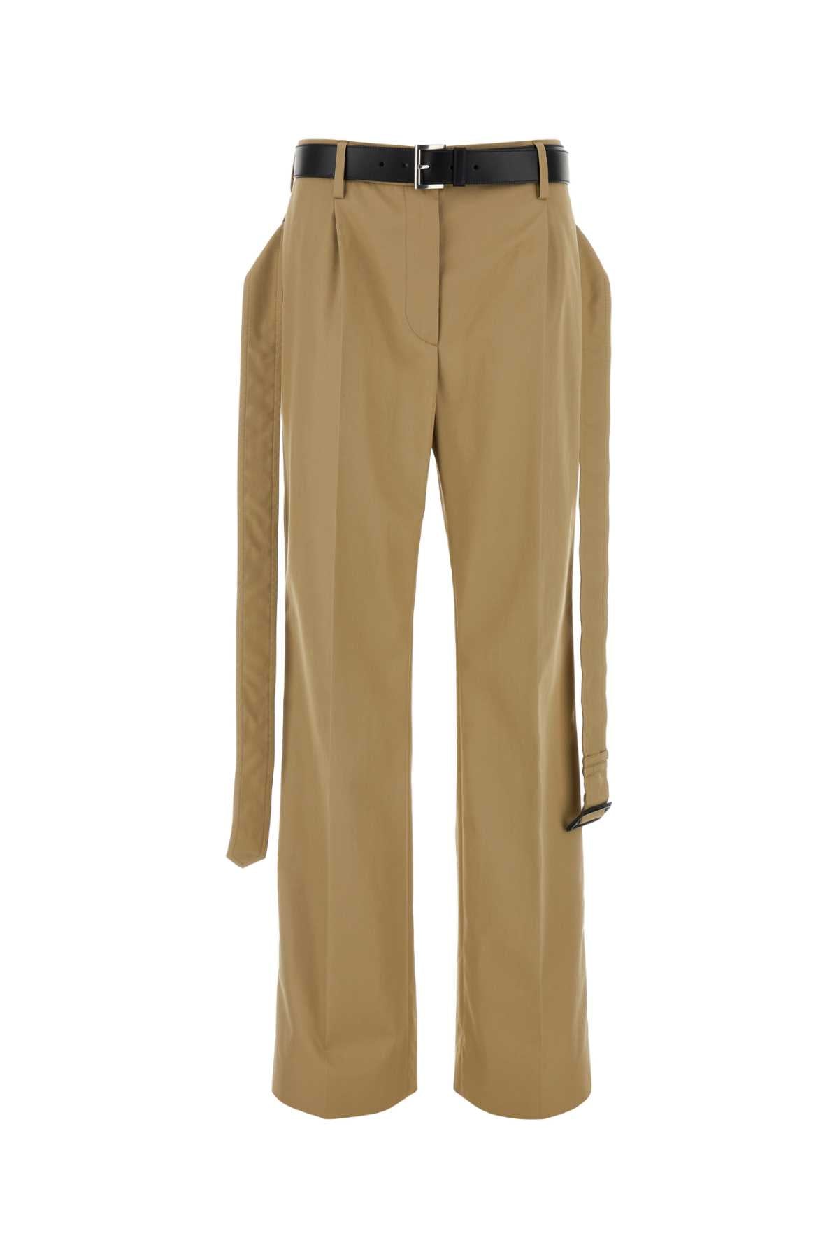Prada Women Cappuccino Twill Pant DestGlow