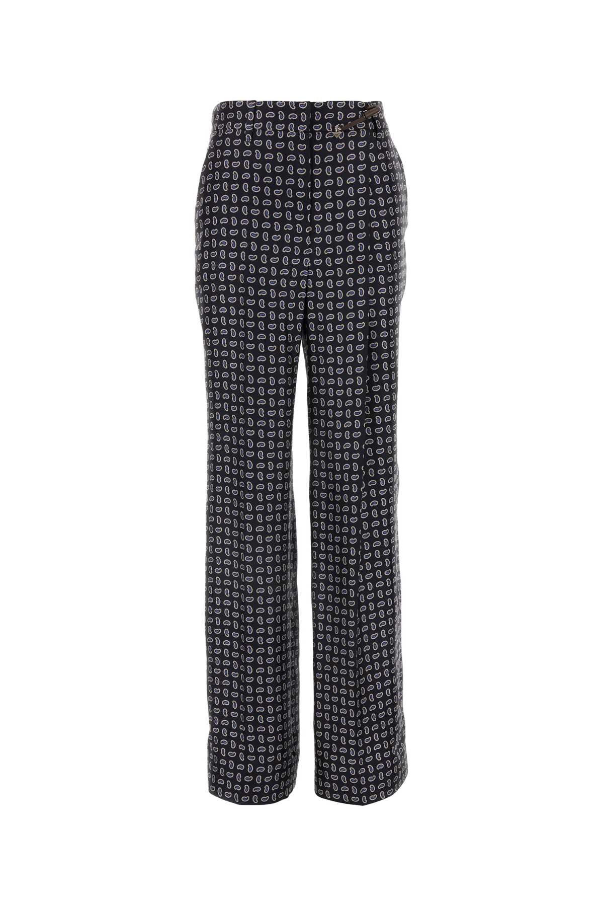 Prada Women Printed Silk Pant by Luosophy