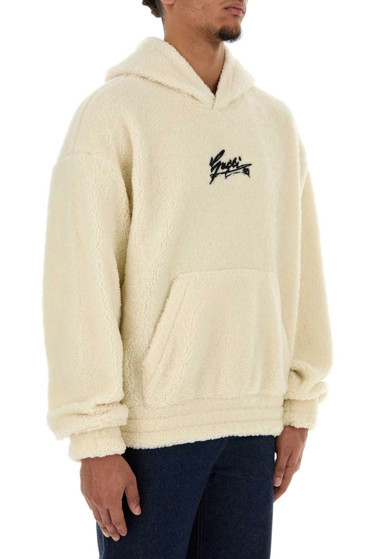 Gucci men ivory teddy sweatshirt DestGlow