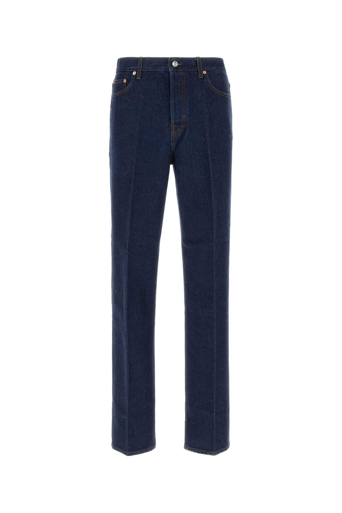 Gucci Men Dark Blue Denim Jeans by Luosophy