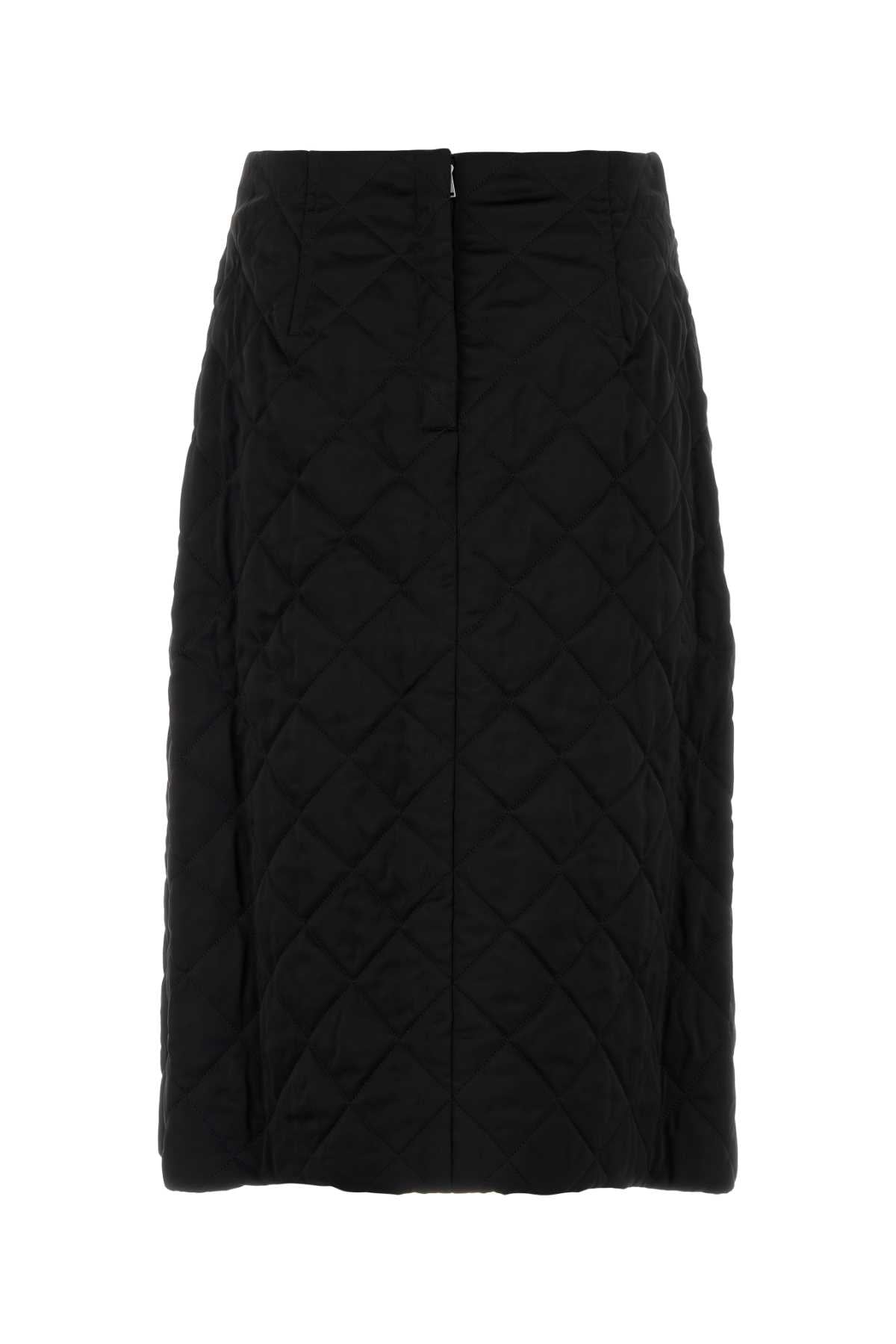 Jil Sander Women Black Viscose Skirt by Luosophy