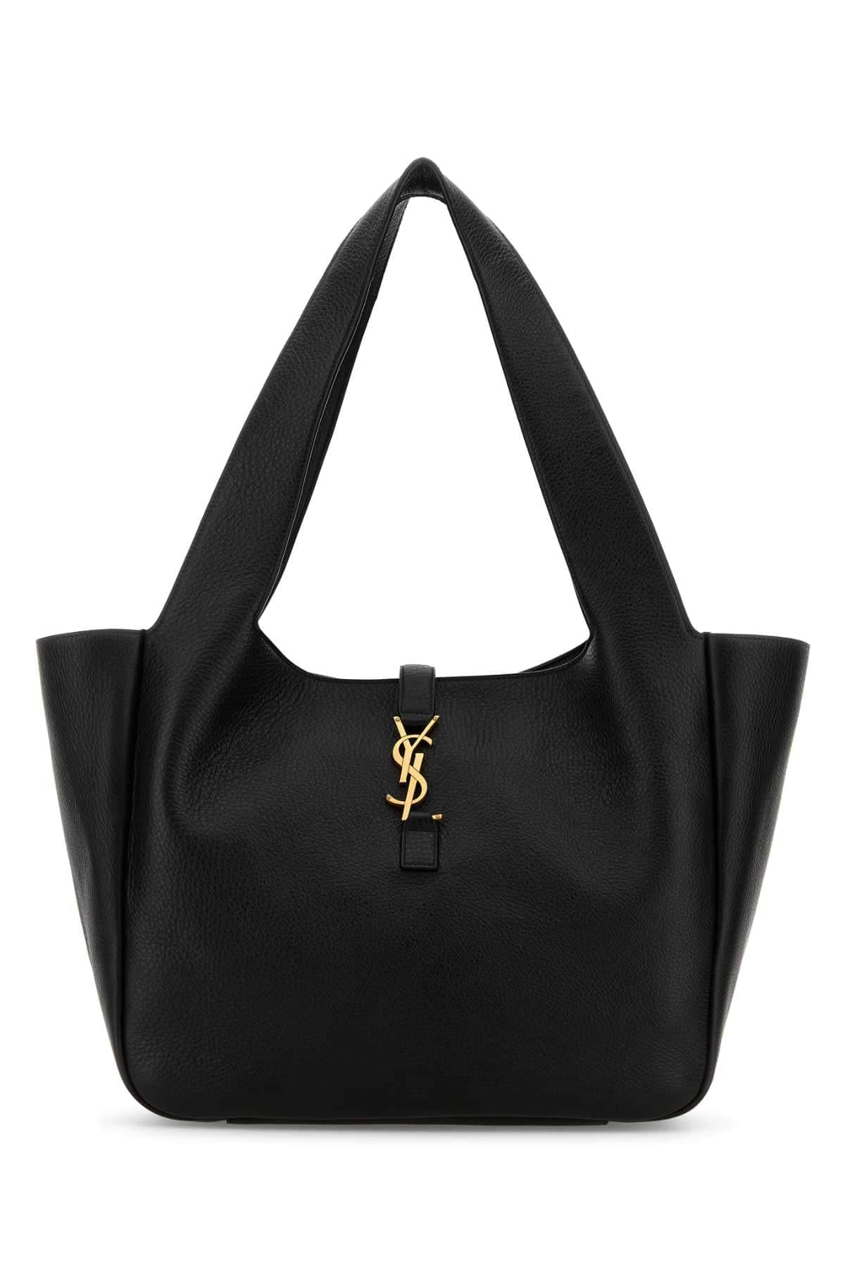 Saint Laurent Women Black Leather Le 5 Ã 7 Bea Shopping Bag DestGlow