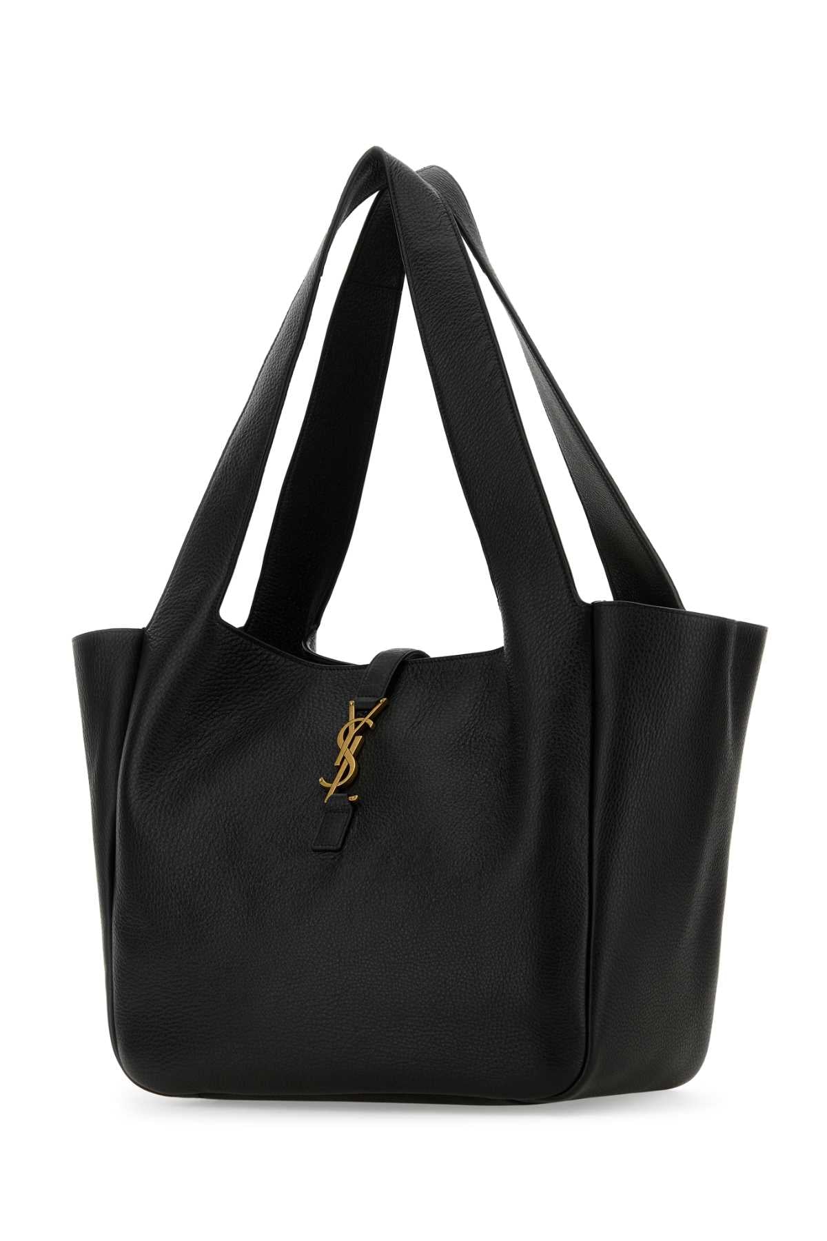 Saint Laurent Women Black Leather Le 5 Ã 7 Bea Shopping Bag DestGlow