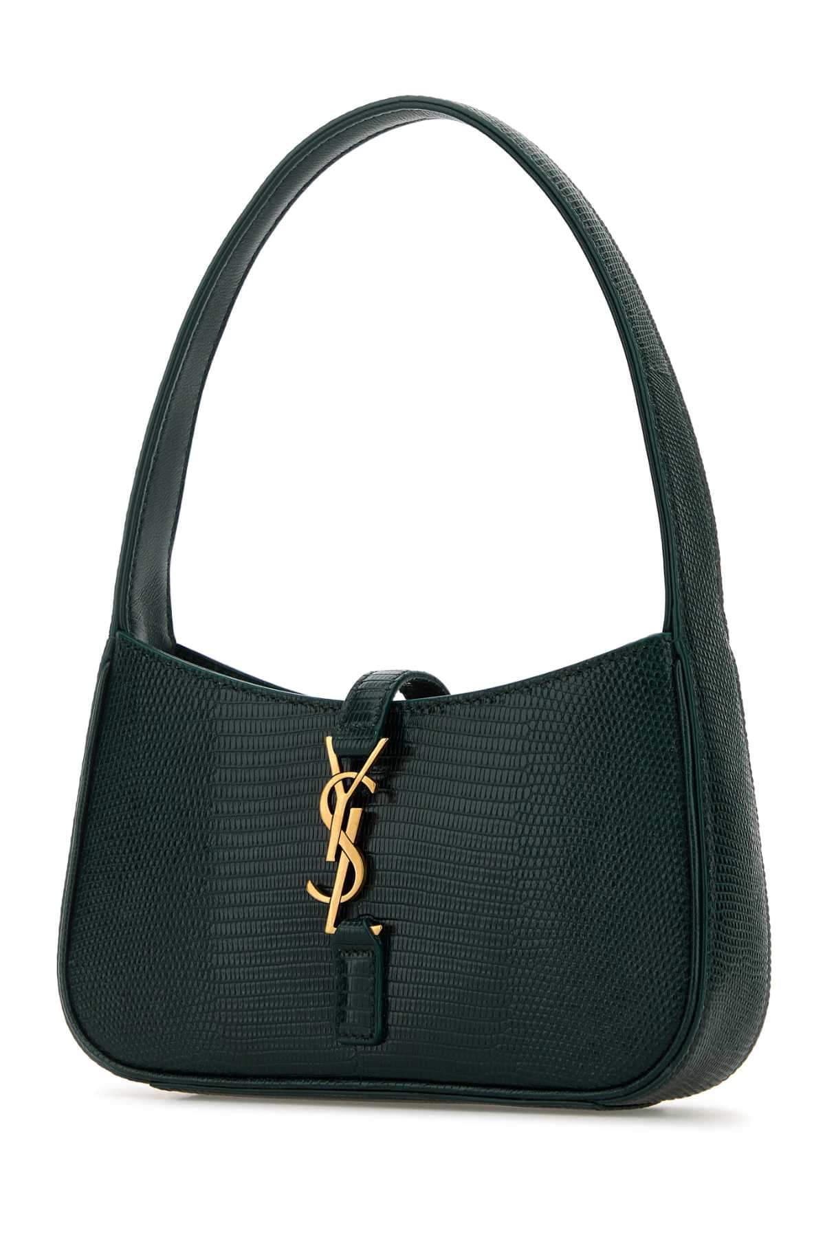 Saint Laurent Women Bottle Green Leather Mini Le 5 Ã 7 Handbag DestGlow