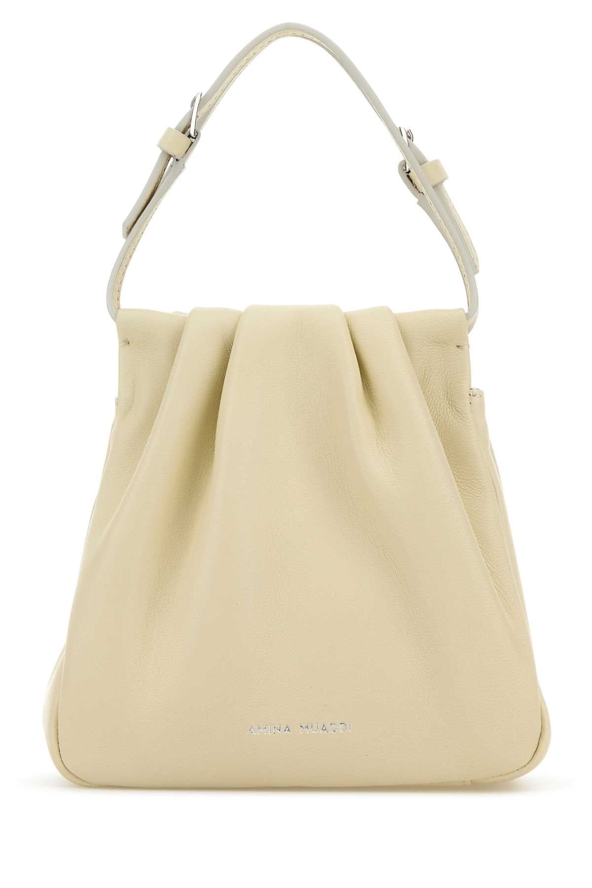 Amina Muaddi Women Iovry Nappa Leather Vittoria Crystal Handbag by Luosophy